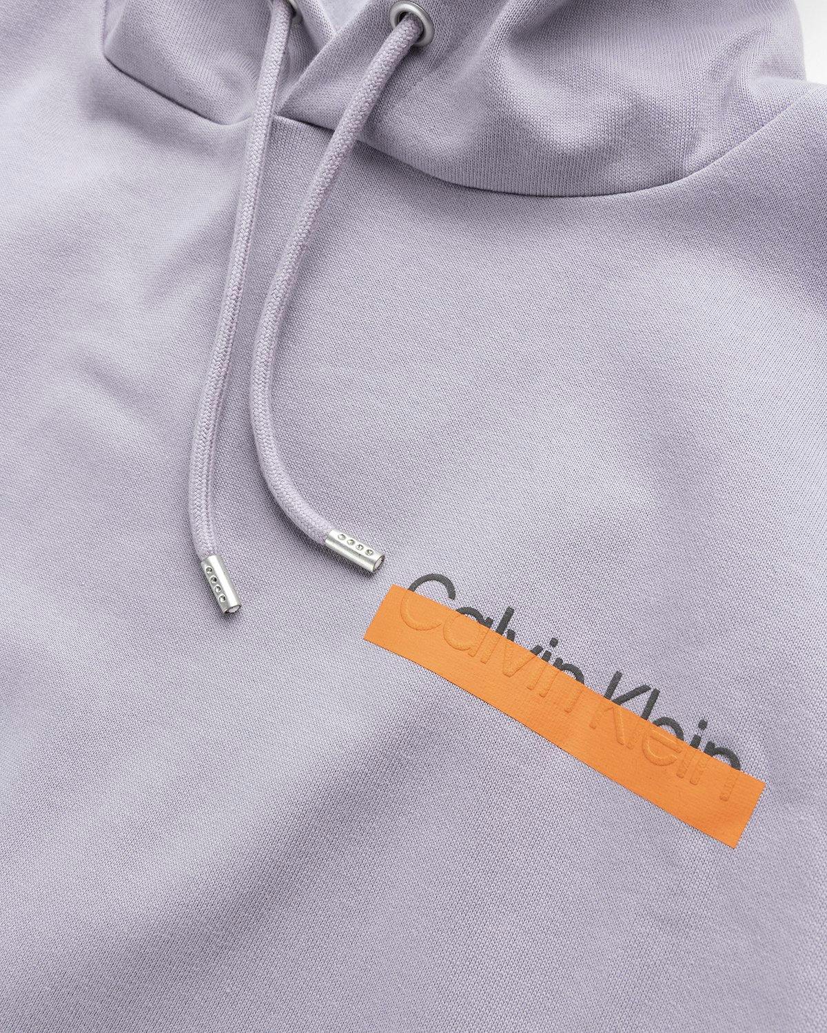 Heron Preston x Calvin Klein - Mens Hoodie With Outside Pocket Minimal Grey - Clothing - Grey - Image 5