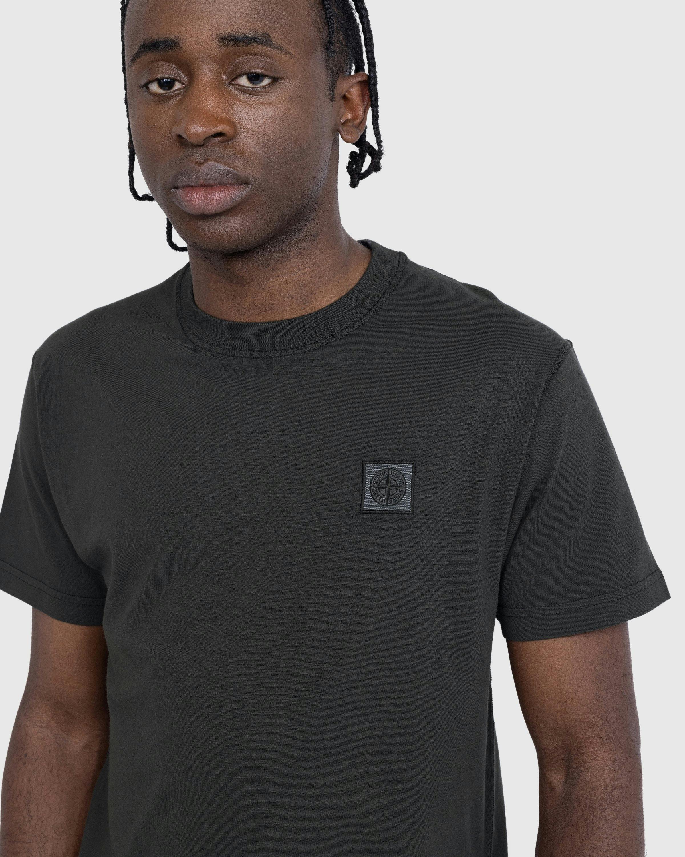 Stone Island - T-Shirt Charcoal 23757 - Clothing - Grey - Image 4