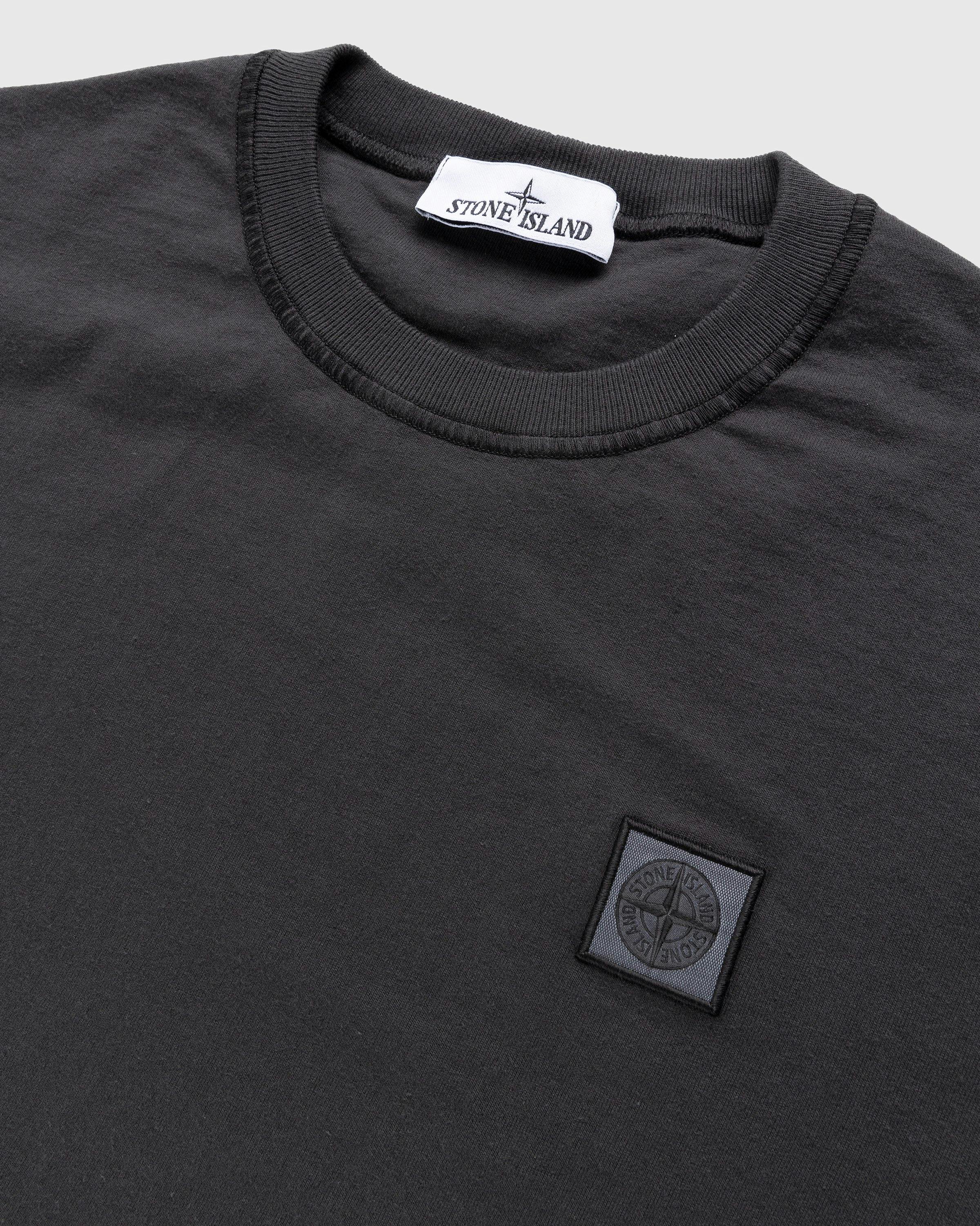 Stone Island - Fissato T-Shirt Charcoal - Clothing - Beige - Image 4