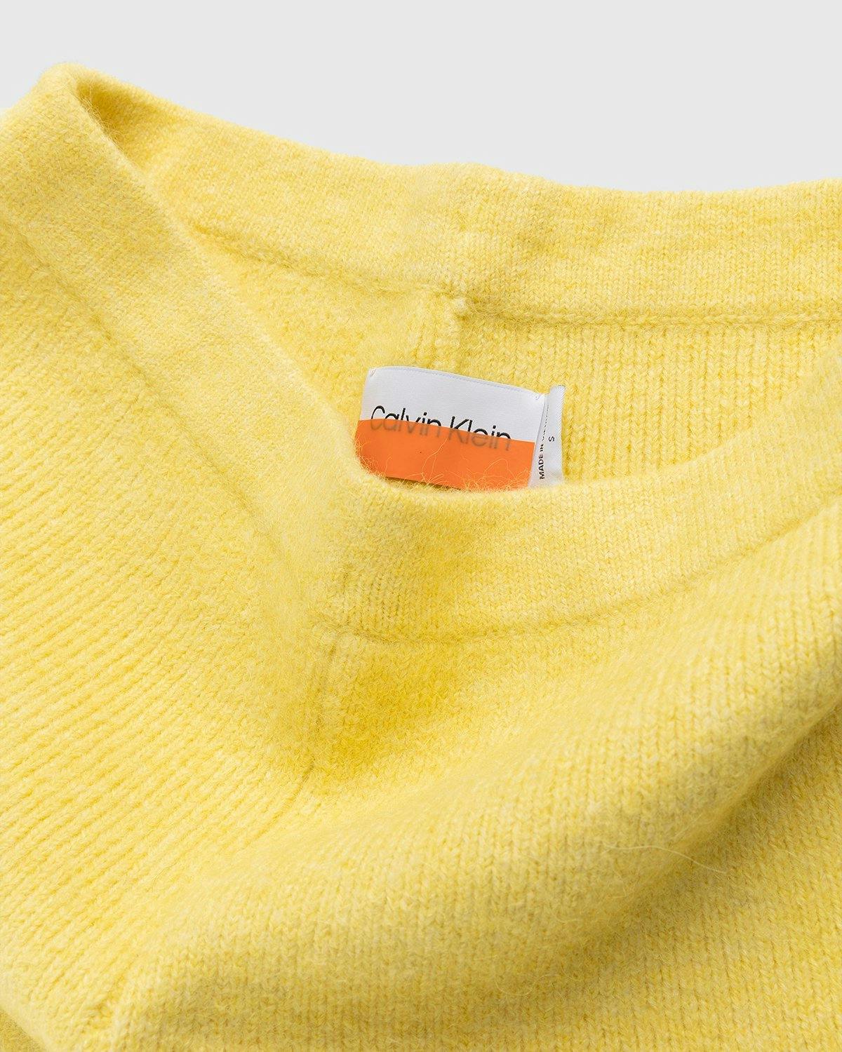 Heron Preston x Calvin Klein - Womens Knit Bike Short Custard - Clothing - Yellow - Image 3