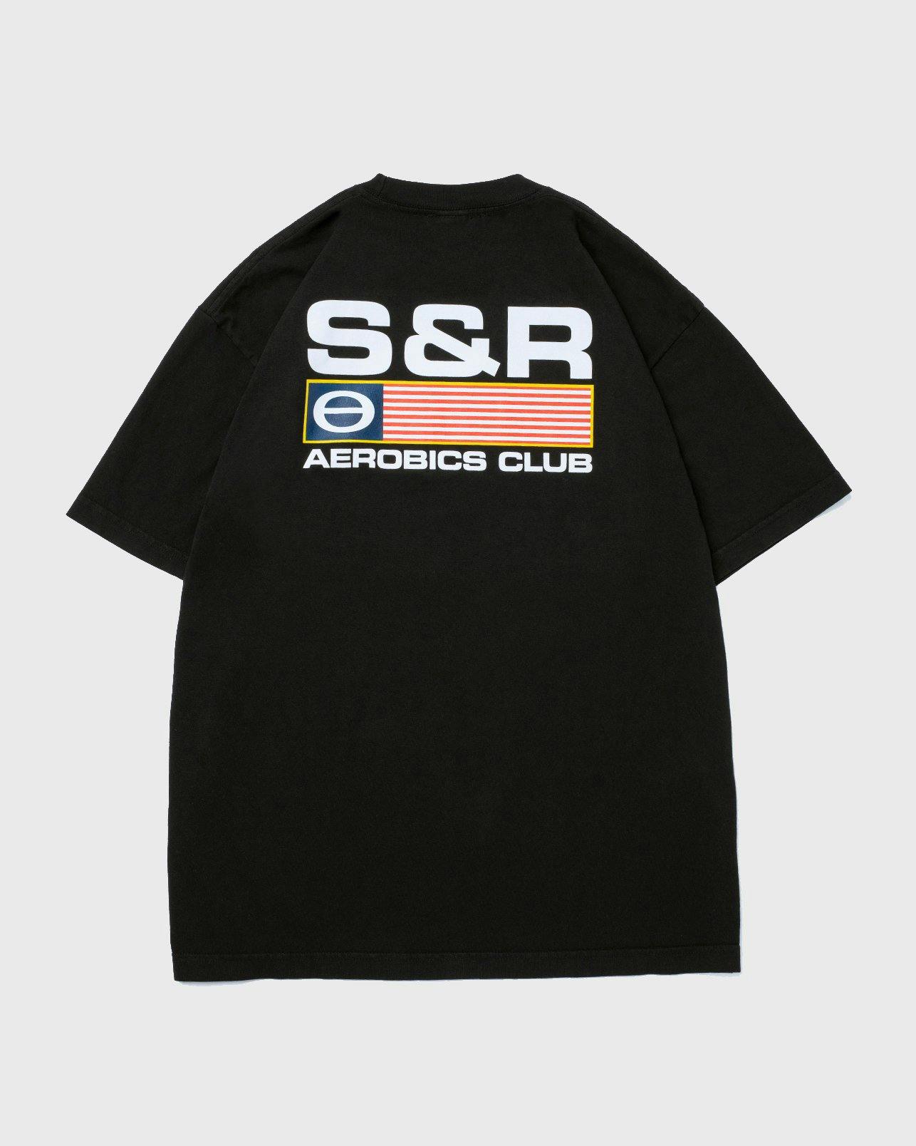 Sporty and Rich - Flat Logo Tee Black - Clothing - Black - Image 2