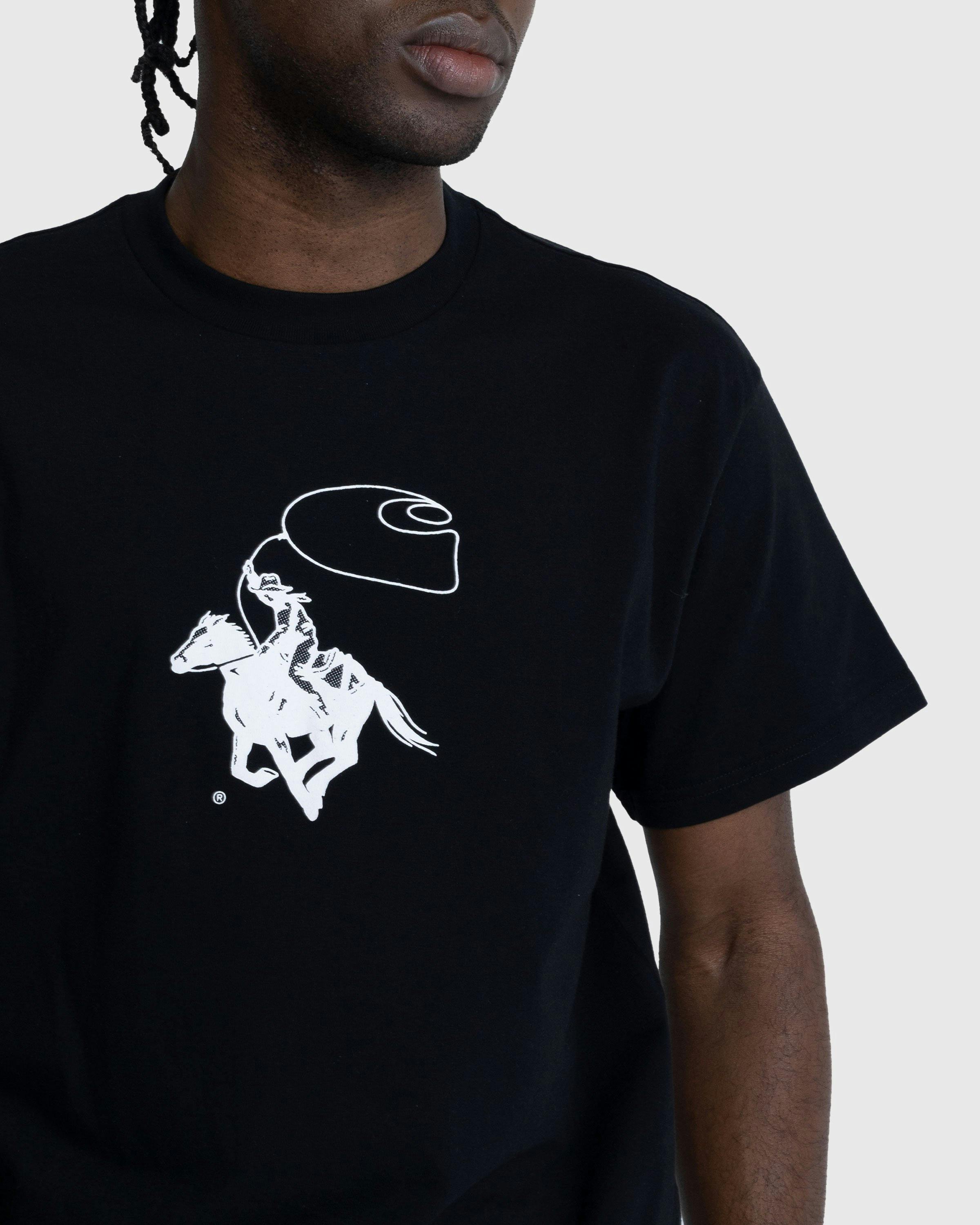 Carhartt WIP - Lasso T-Shirt Black/White - Clothing - Black - Image 6