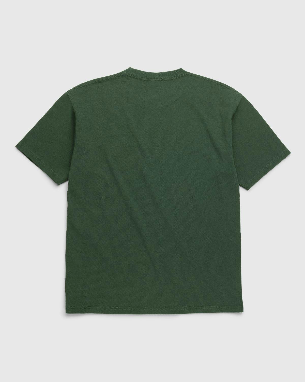 Highsnobiety - Heavy Logo Staples T-Shirt Campus Green - Clothing - Green - Image 2