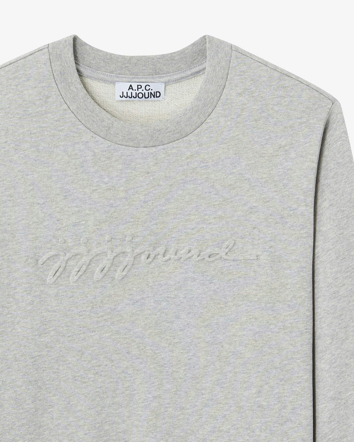 A.P.C. x JJJJound - Sweat Justin Grey - Clothing - Grey - Image 2