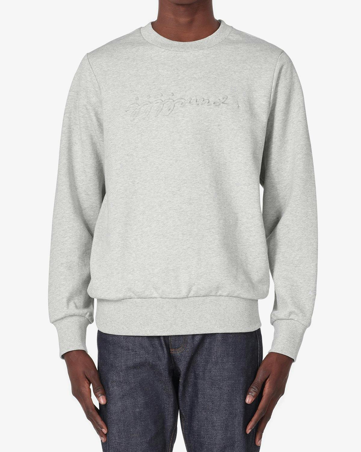 A.P.C. x JJJJound - Sweat Justin Grey - Clothing - Grey - Image 3