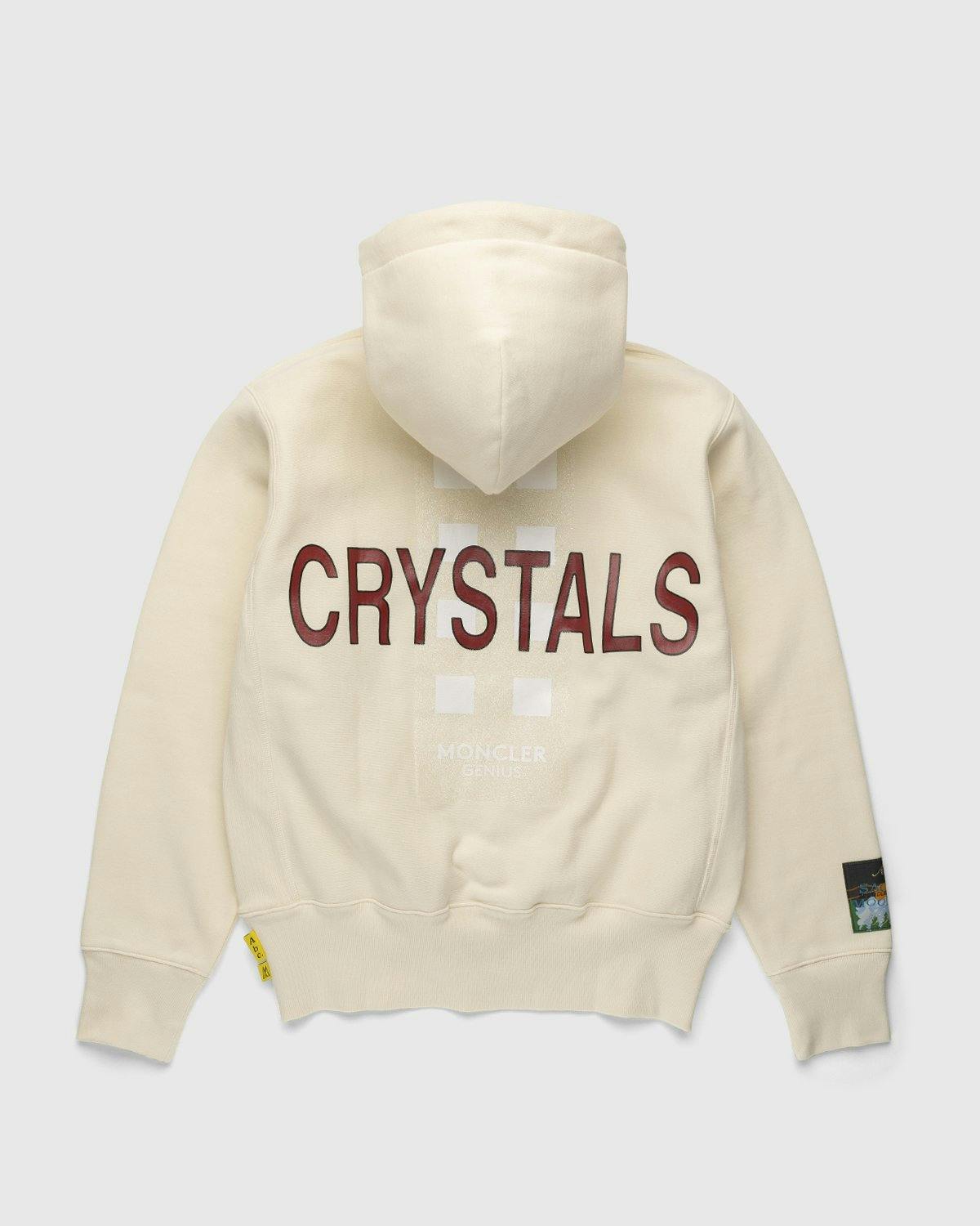 Moncler Genius - Crystal Transfer University Hoodie Cream - Sweats - Beige - Image 2