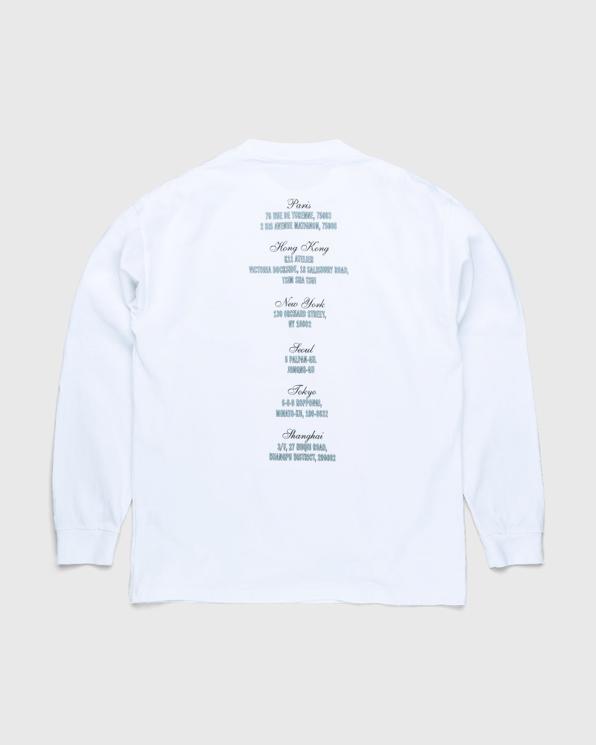 Highsnobiety - Not In Paris 3 x Galerie Perrotin Longsleeve White - Clothing - White - Image 2