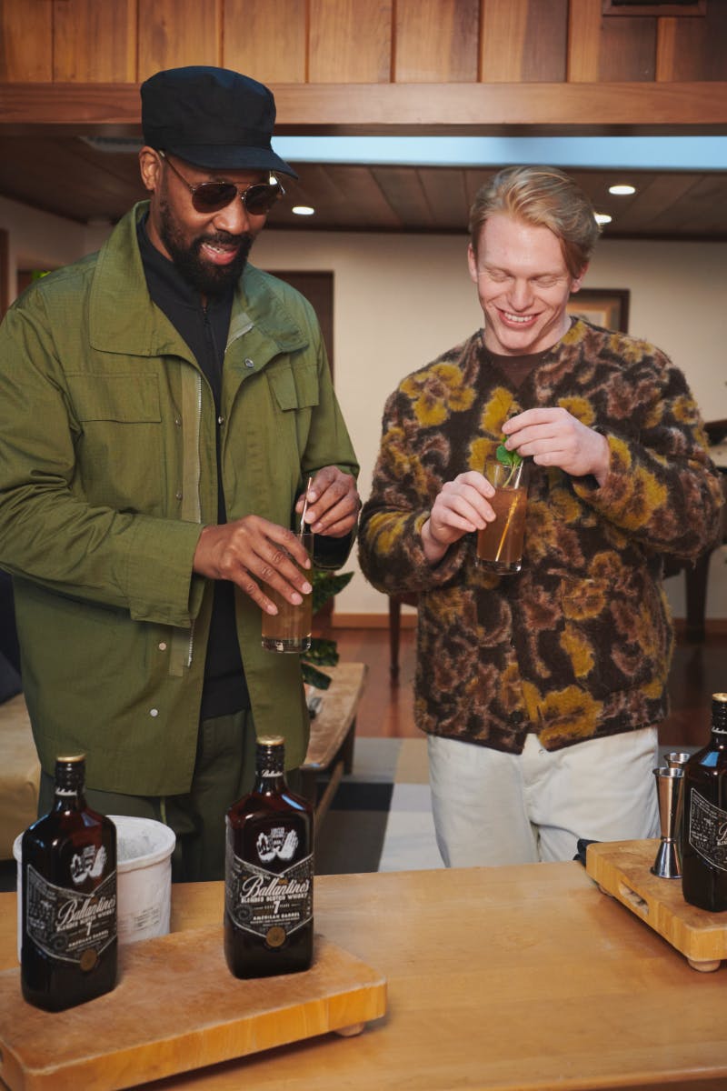 RZA with Ballantine's new bottle design