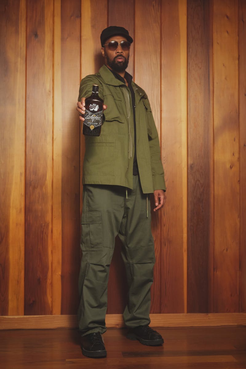 RZA with Ballantine's new bottle design