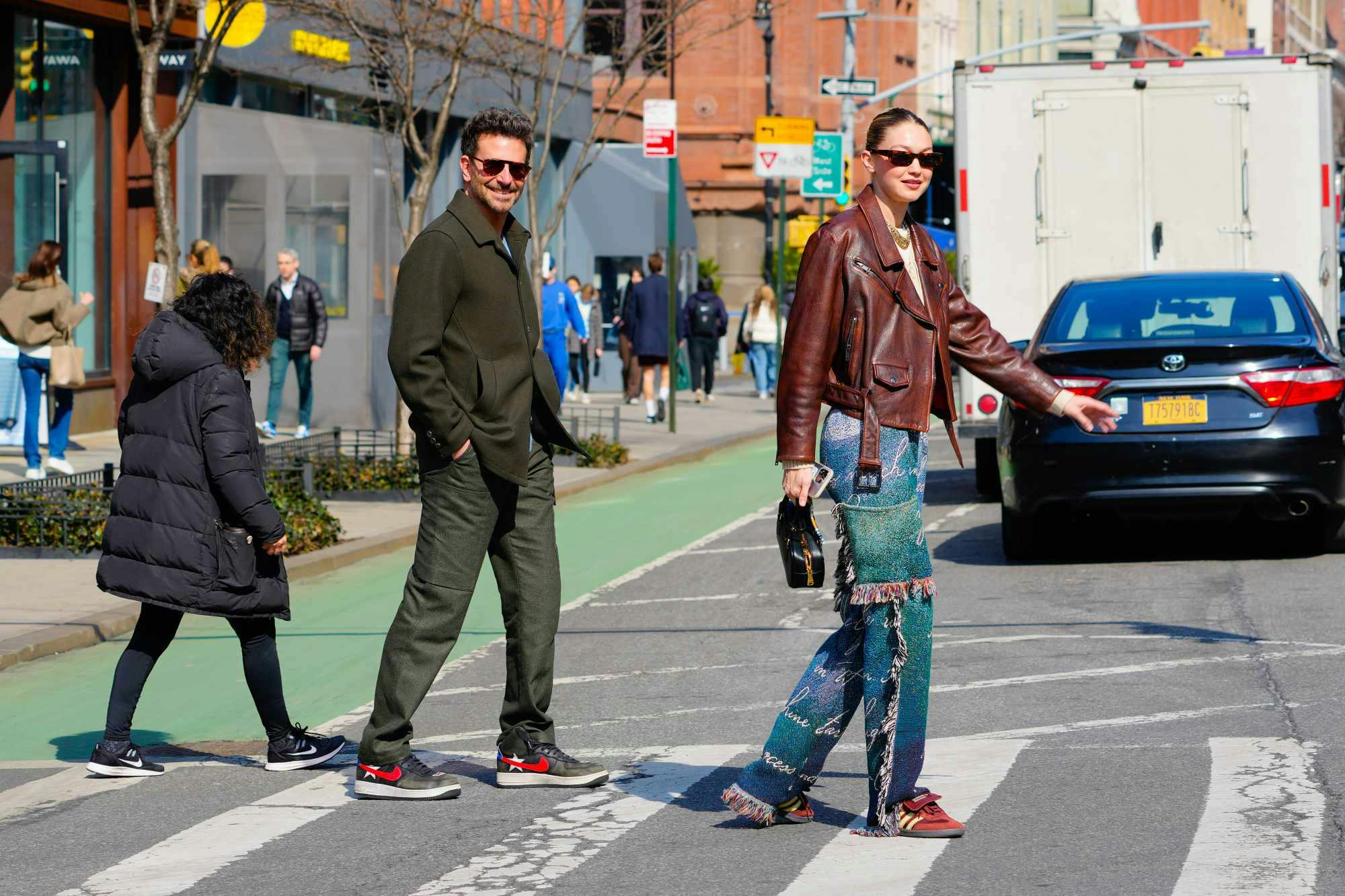 Bradley Cooper & Gigi Hadid seen out in New York wearing streetwear outfits