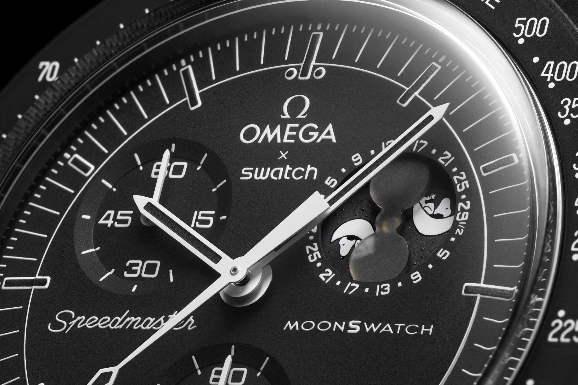 Snoopy's Black OMEGA & Swatch MoonSwatch Has a Release Date