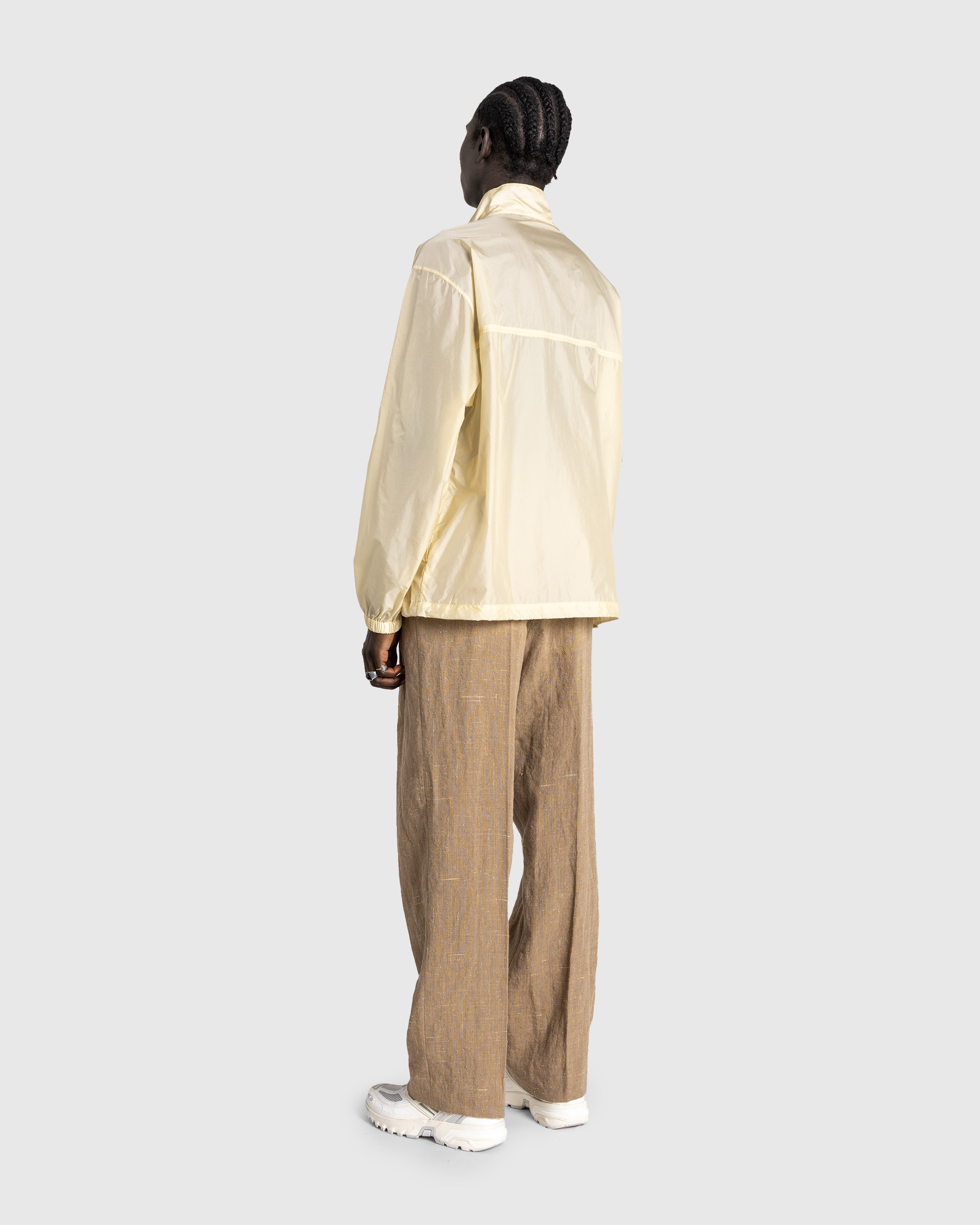 Auralee – Linen Silk Tweed Slacks Brown | Highsnobiety Shop