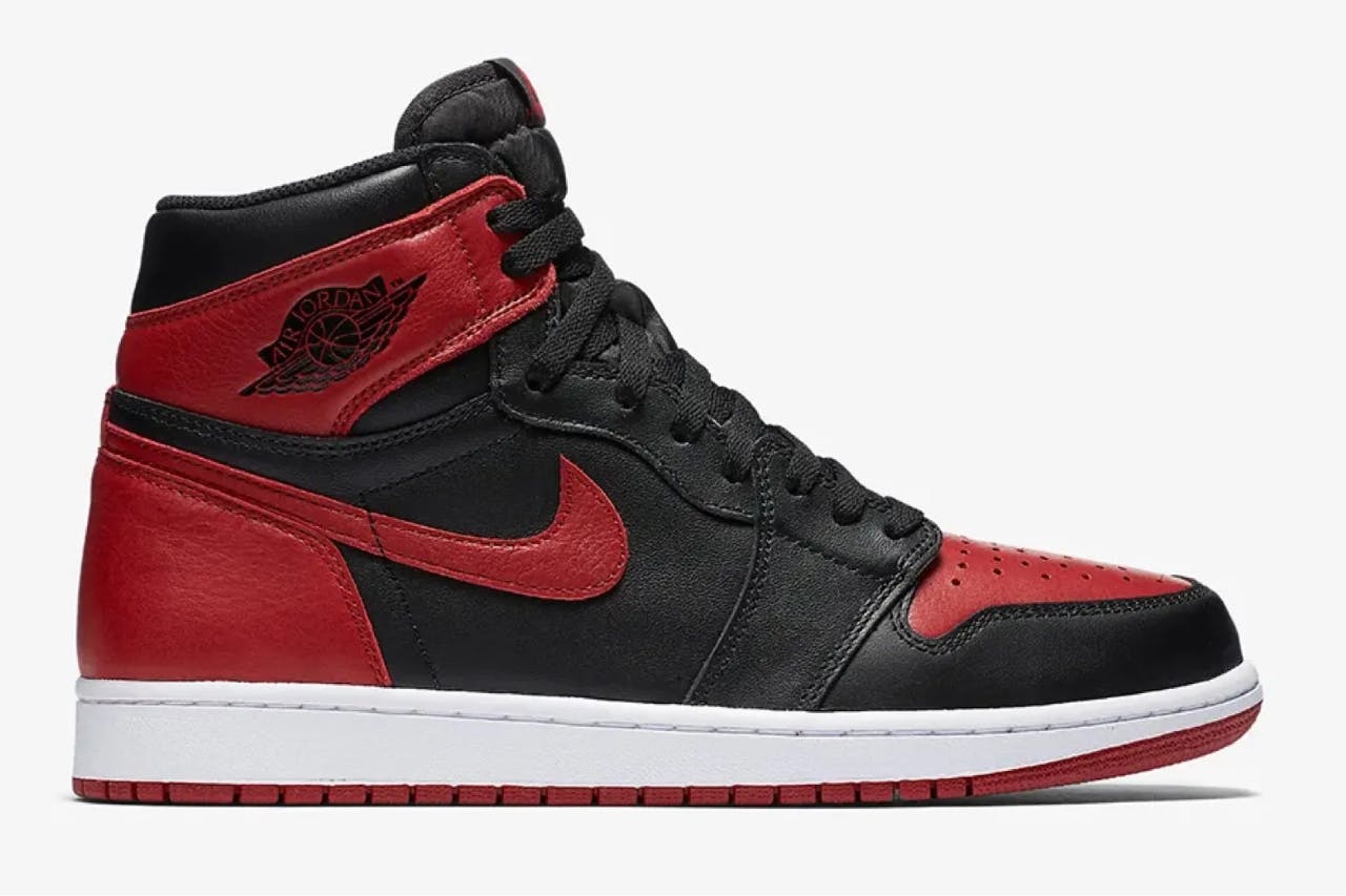 nike air jordan 1 high bred sneakers