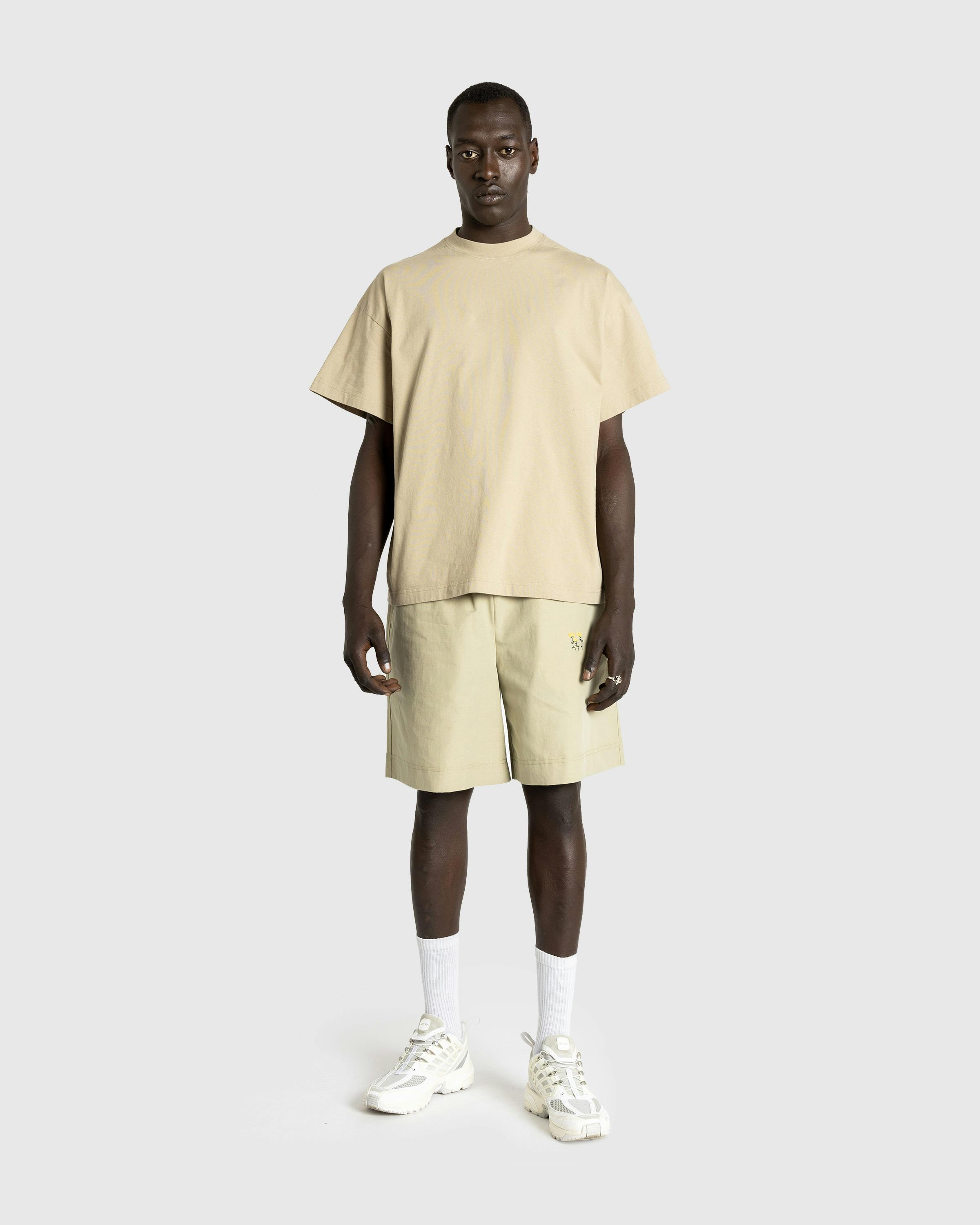 Diomene by Damir Doma – Cotton Crewneck T-Shirt - Tees - Beige - Image 3