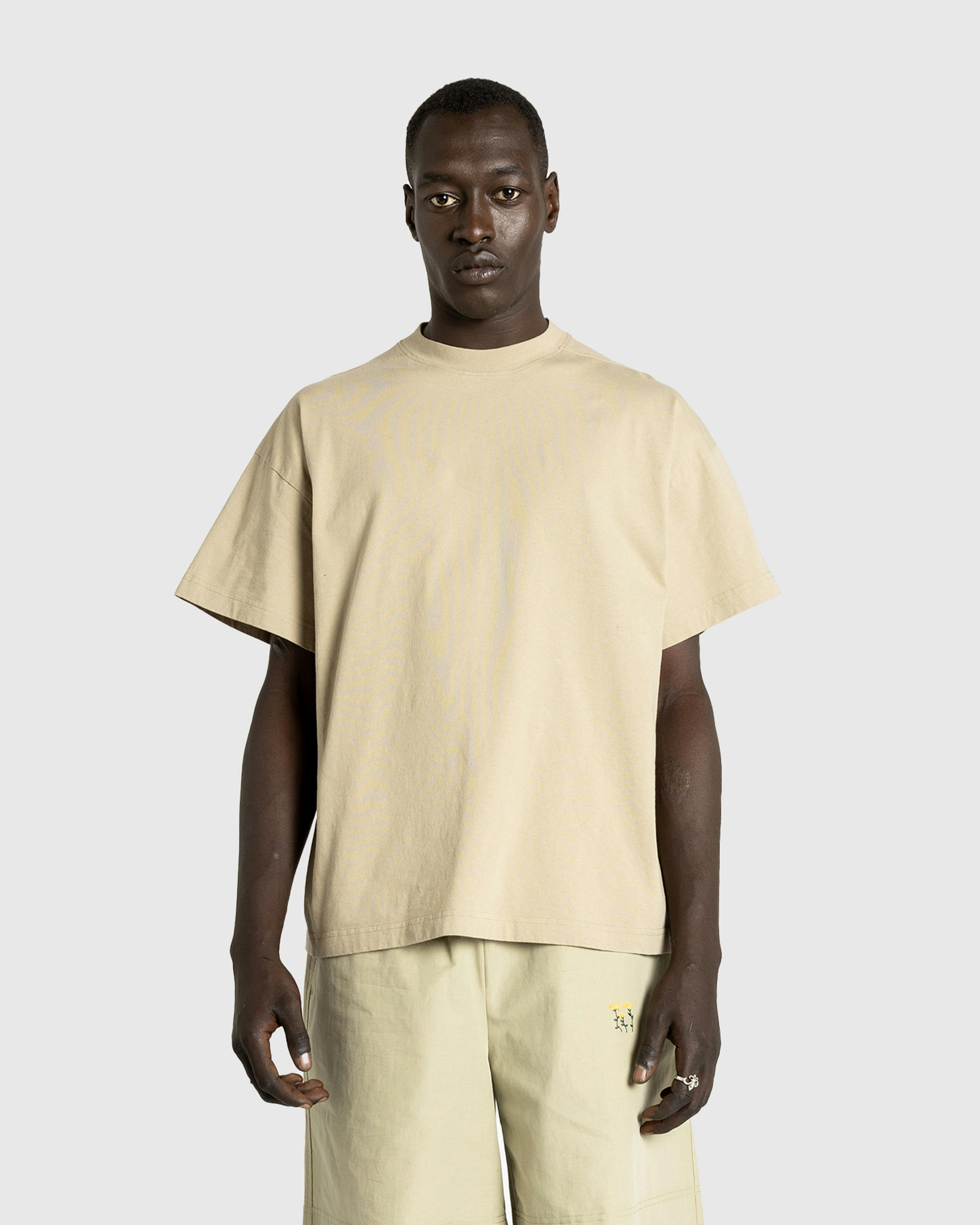 Diomene by Damir Doma – Cotton Crewneck T-Shirt - Tees - Beige - Image 2