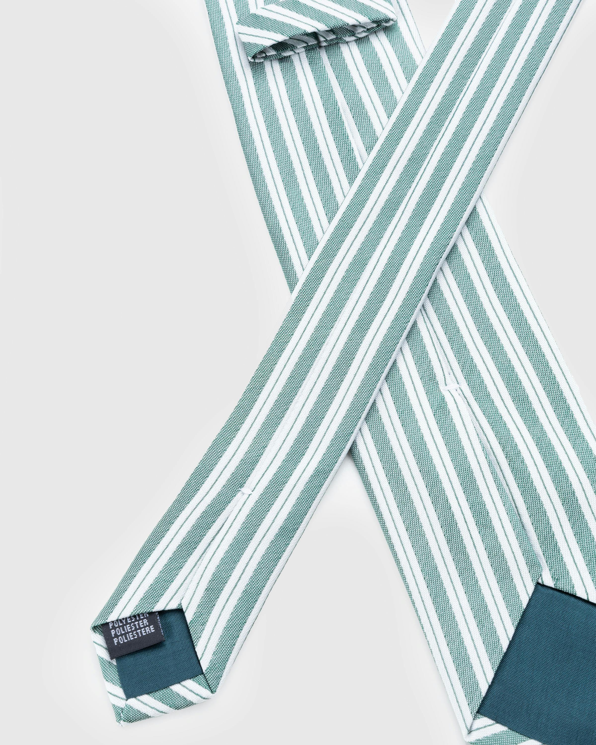 Red Star x Highsnobiety – Tie White/Green - Ties - White - Image 4