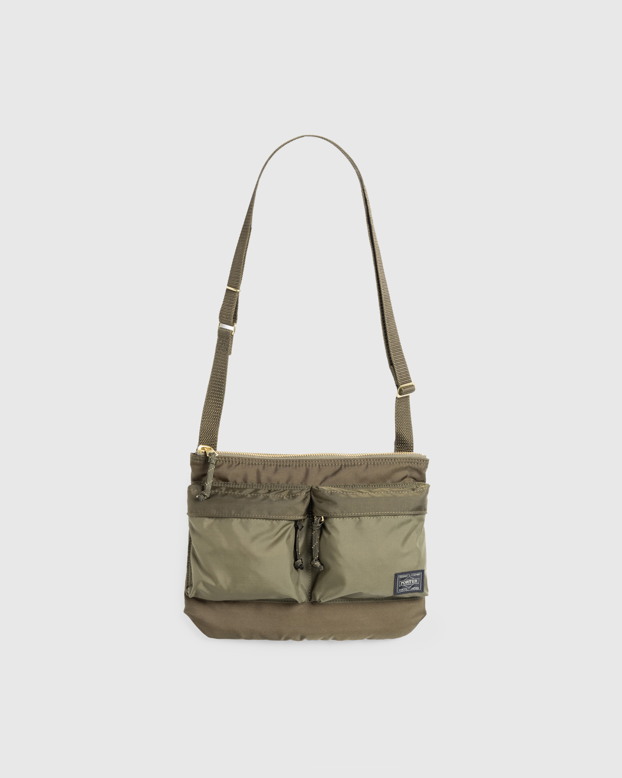 Porter-Yoshida & Co. – Force Shoulder Bag Olive Drab - Shoulder Bags - Green - Image 1