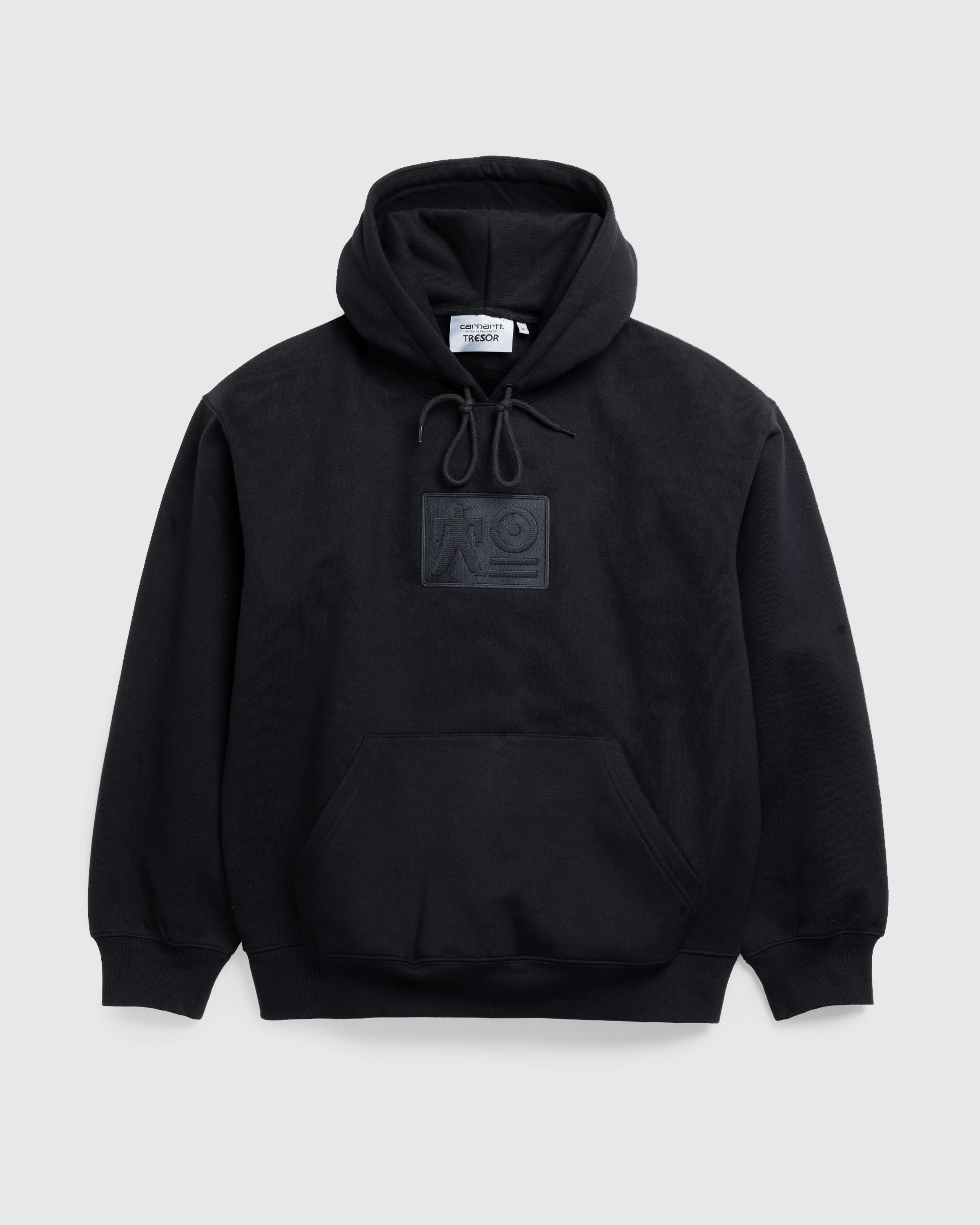 Carhartt WIP x Tresor – Basement Hooded Sweatshirt Black/Grey - Sweats - Black - Image 1
