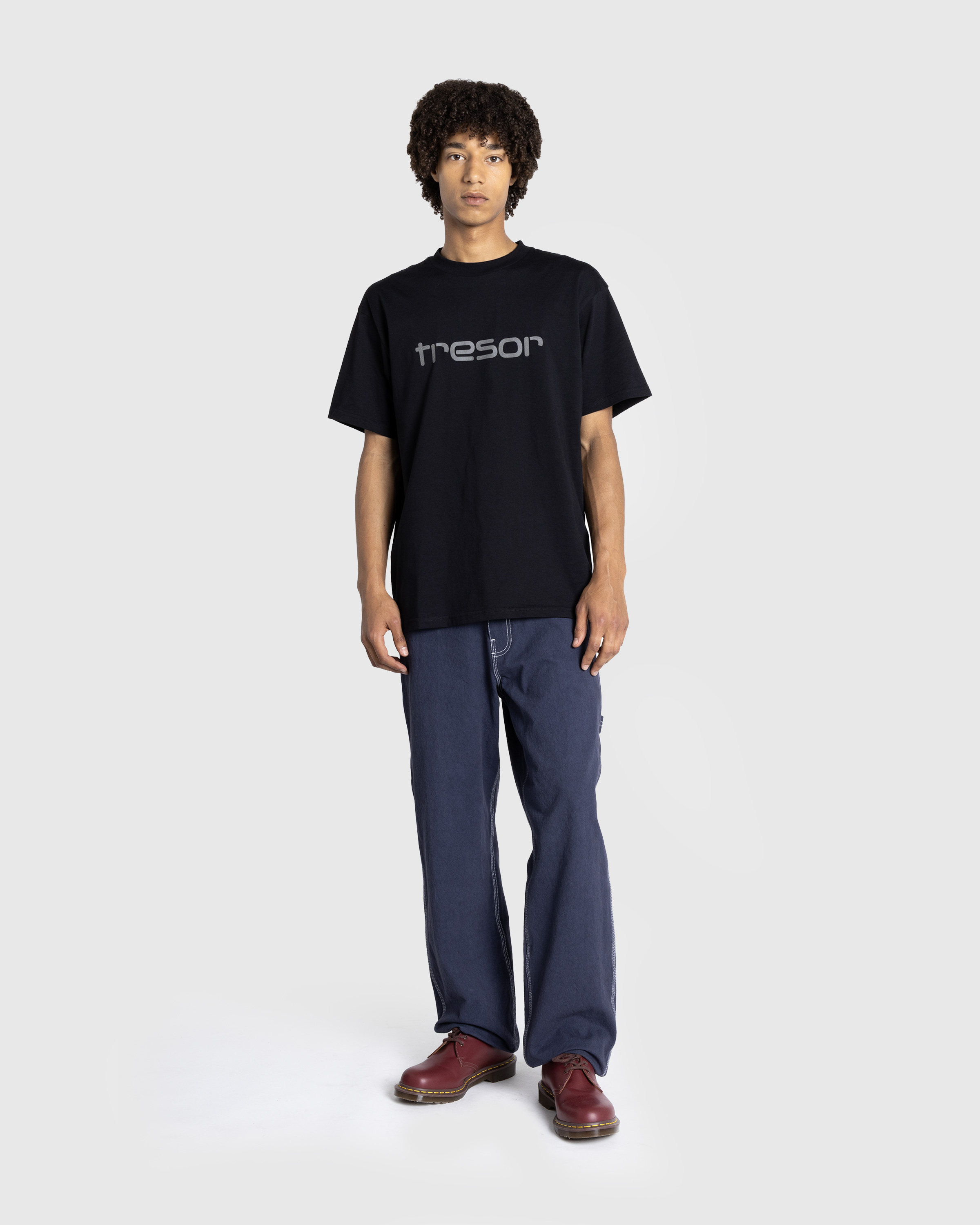 Carhartt WIP x Tresor – Techno Alliance S/S T-Shirt Black/Dark Grey Reflective - Tops - Black - Image 3