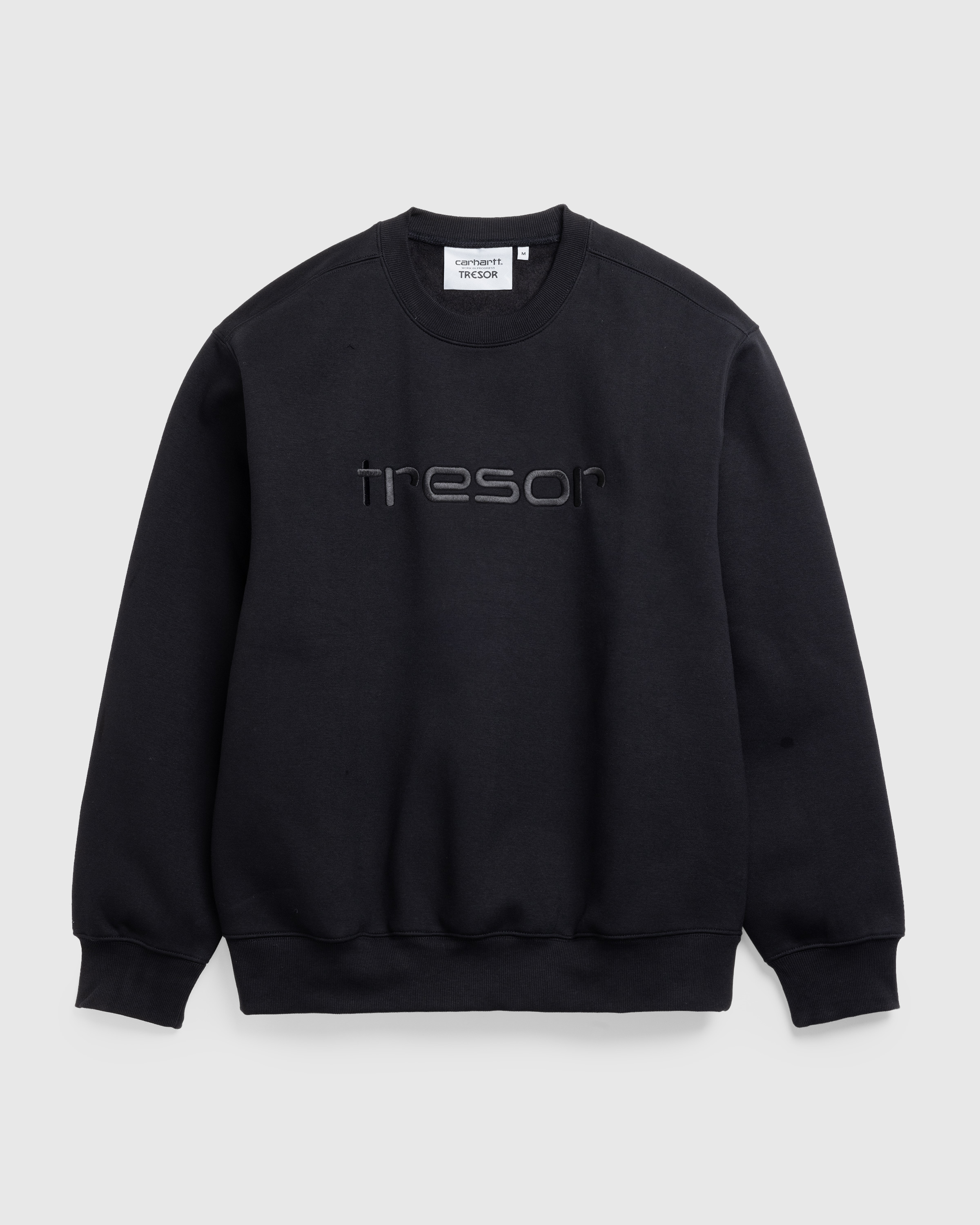 Carhartt WIP x Tresor – Techno Alliance Sweatshirt Black/Grey - Knitwear - Black - Image 1