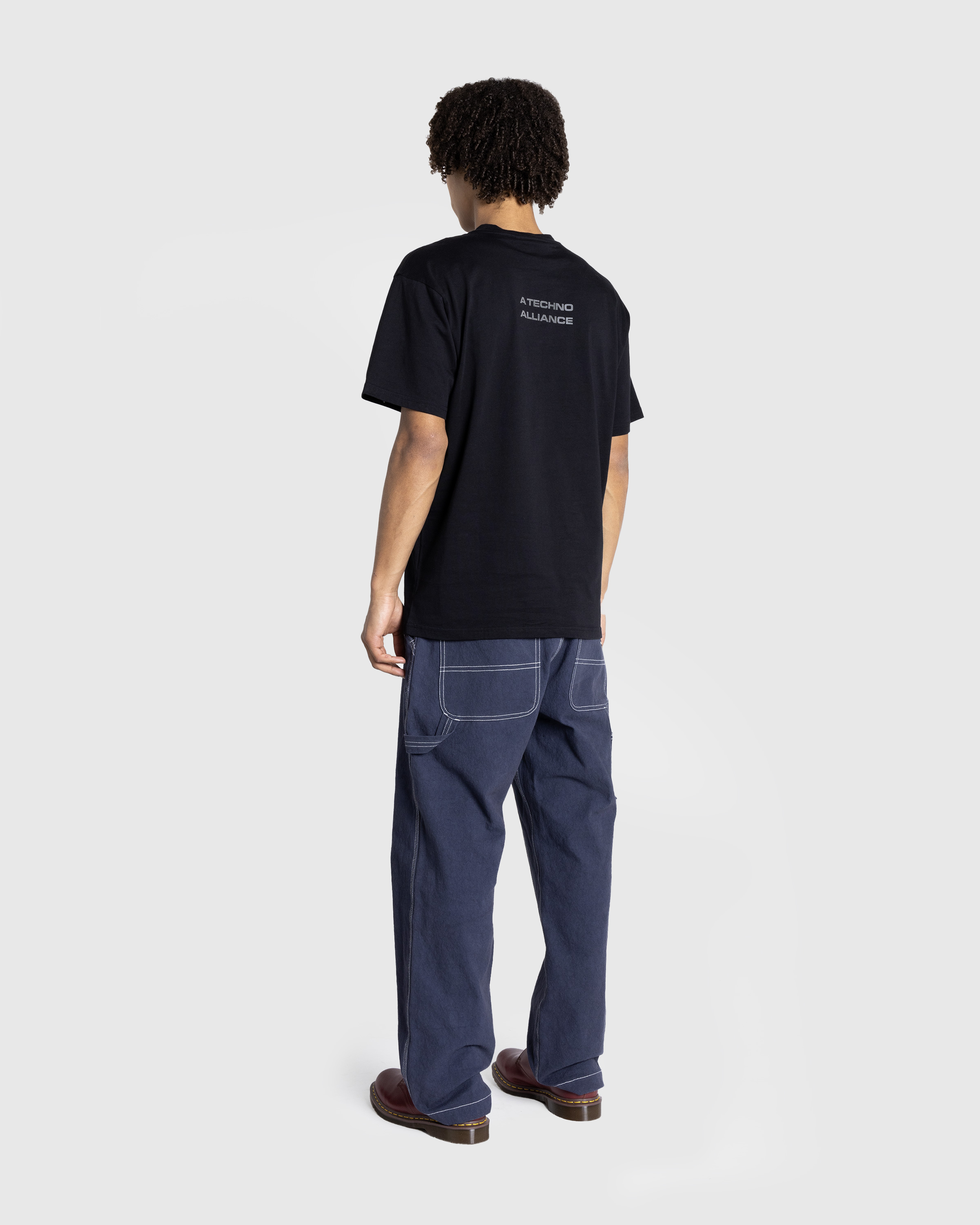 Carhartt WIP x Tresor – Techno Alliance S/S T-Shirt Black/Dark Grey Reflective - Tops - Black - Image 4