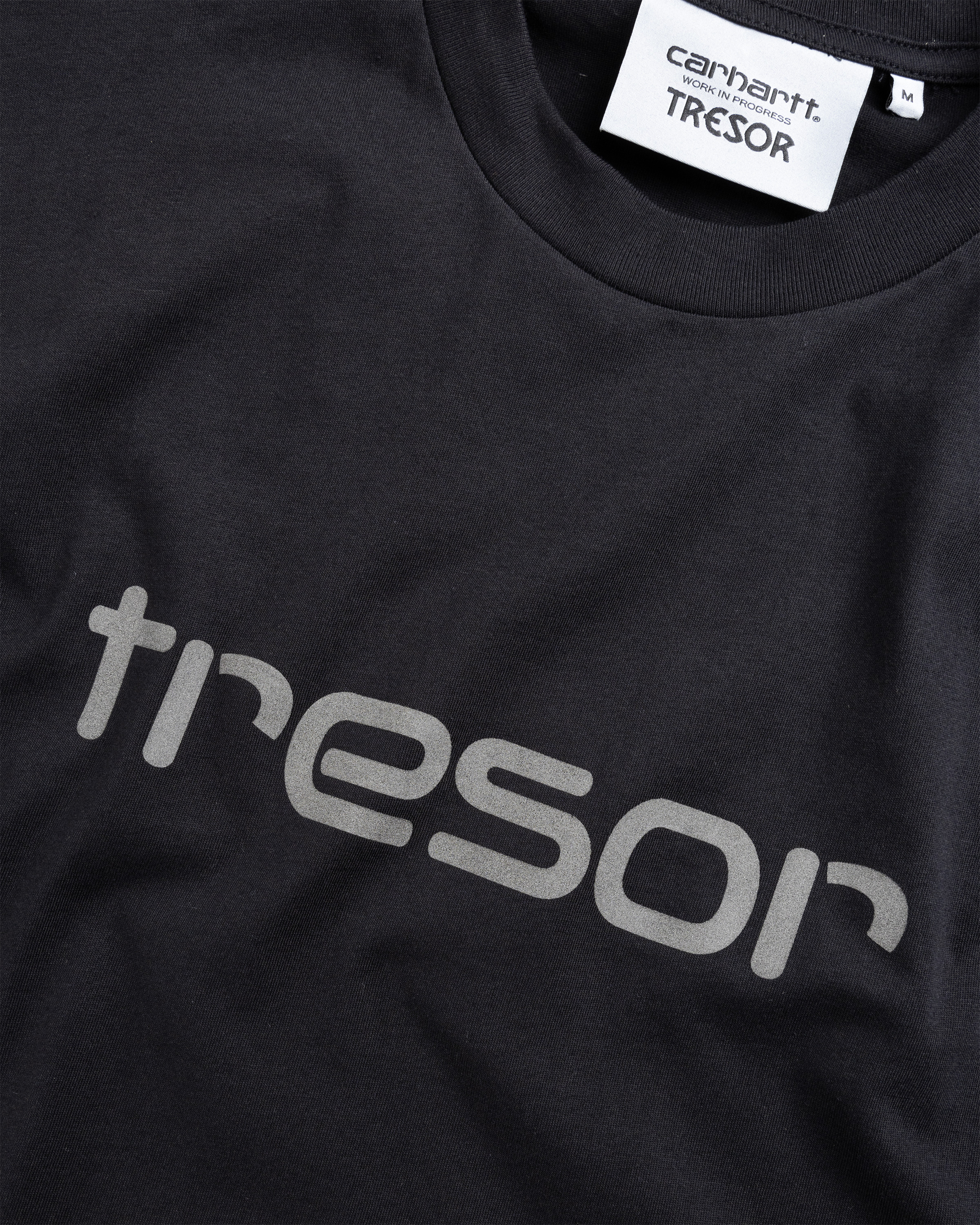Carhartt WIP x Tresor – Techno Alliance S/S T-Shirt Black/Dark Grey Reflective - Tops - Black - Image 6