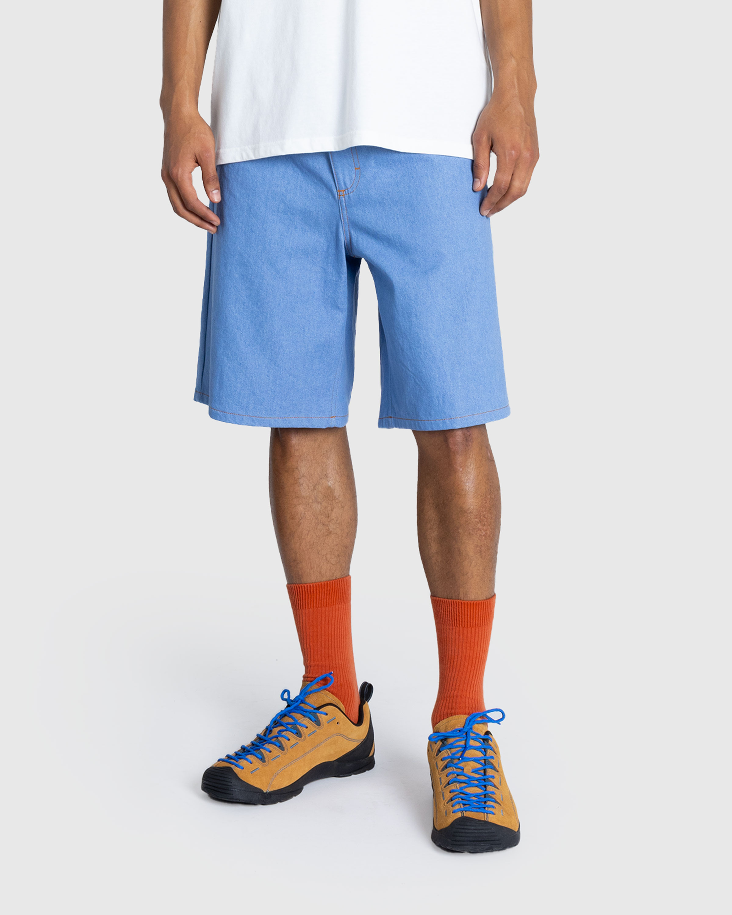 Marni – Cotton Shorts Azure - Trousers - Blue - Image 2
