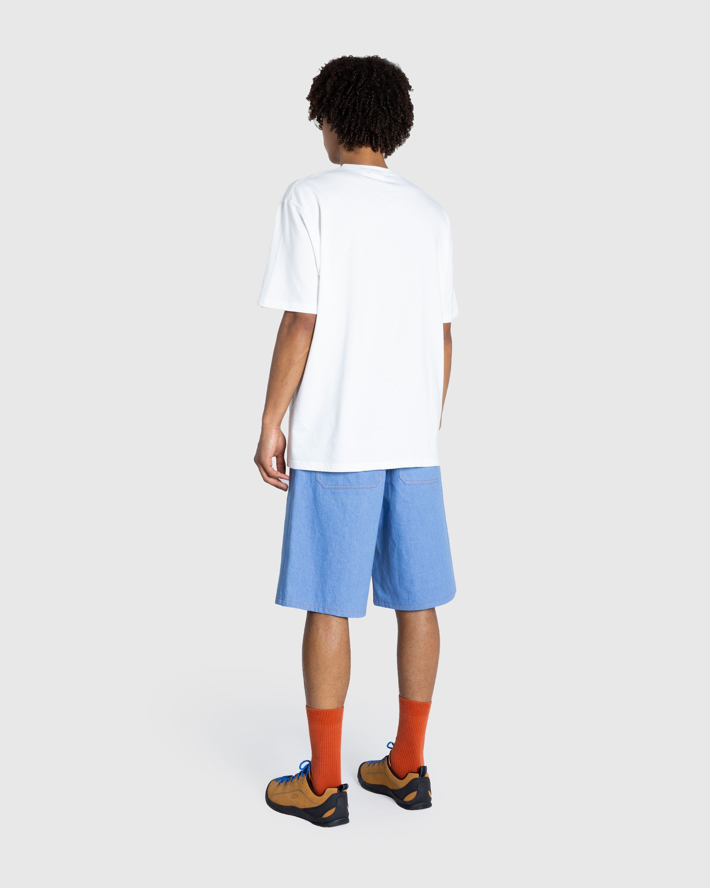 Marni – Cotton Shorts Azure - Trousers - Blue - Image 4