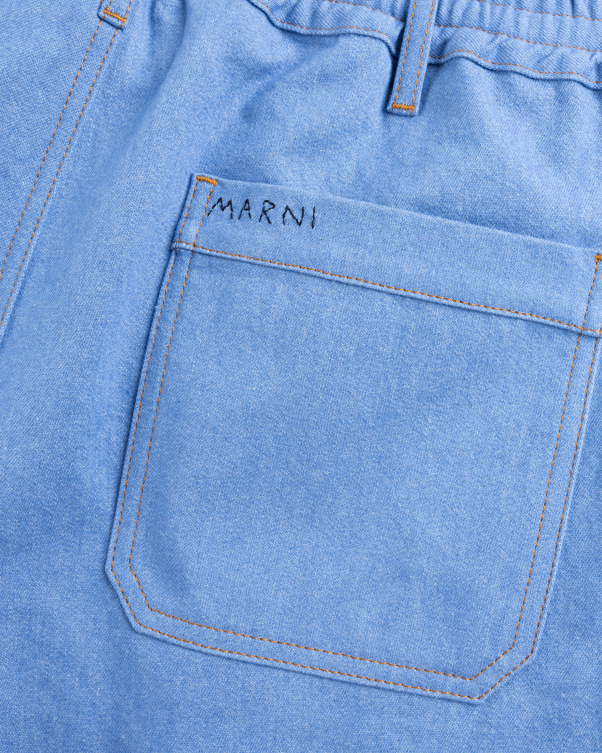 Marni – Cotton Shorts Azure - Trousers - Blue - Image 7