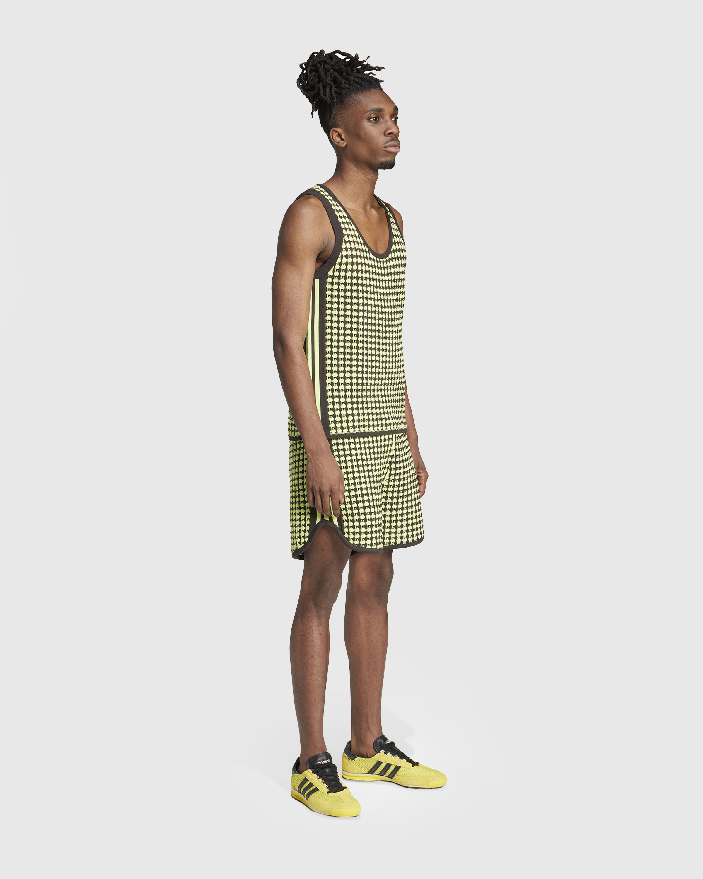 Adidas x Wales Bonner – Knit Shorts Semi Frozen Yellow/Night Brown - Short Cuts - Yellow - Image 3