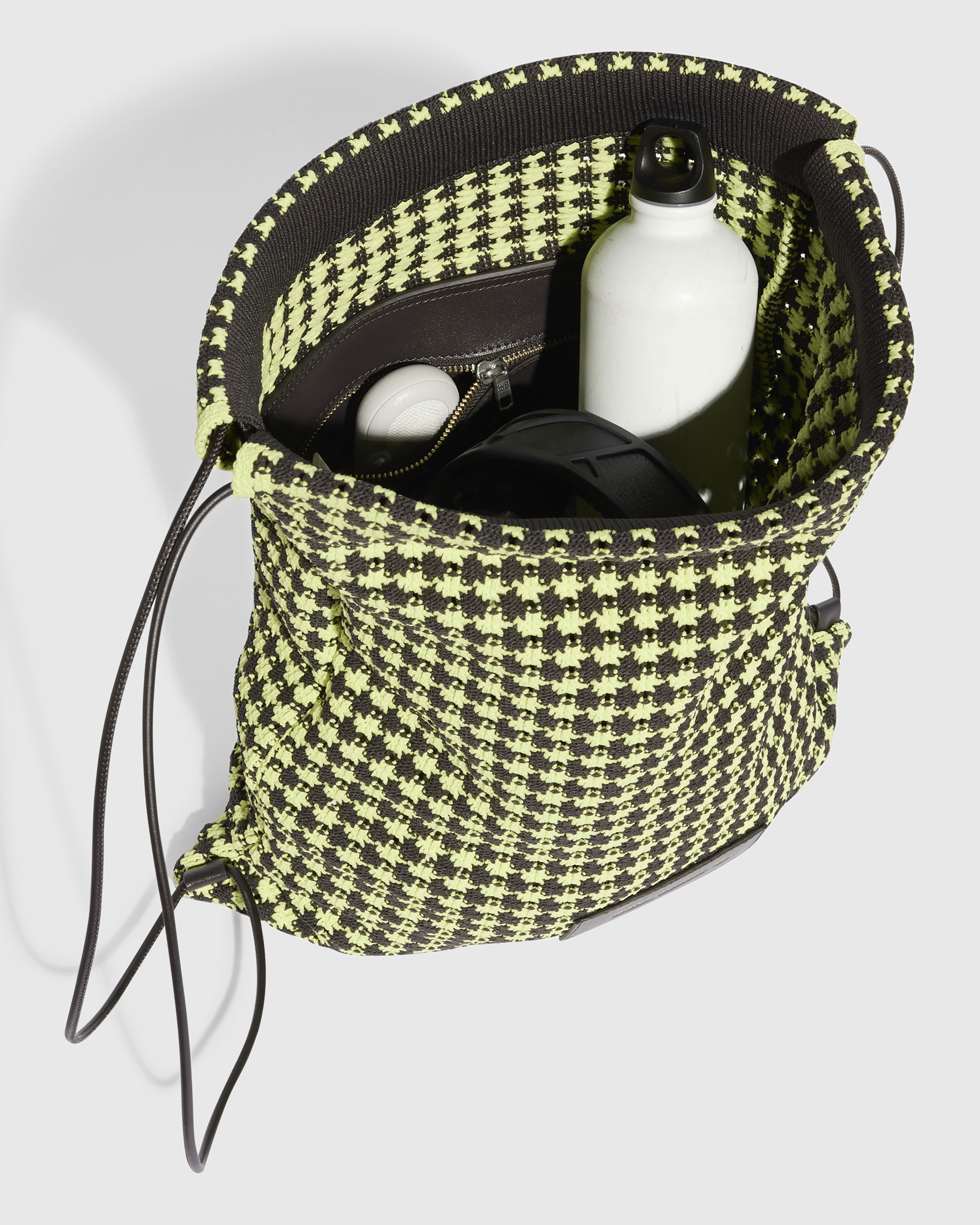 Adidas x Wales Bonner – Crochet Bag Semi Frozen Yellow/Night Brown - Shoulder Bags - Yellow - Image 6