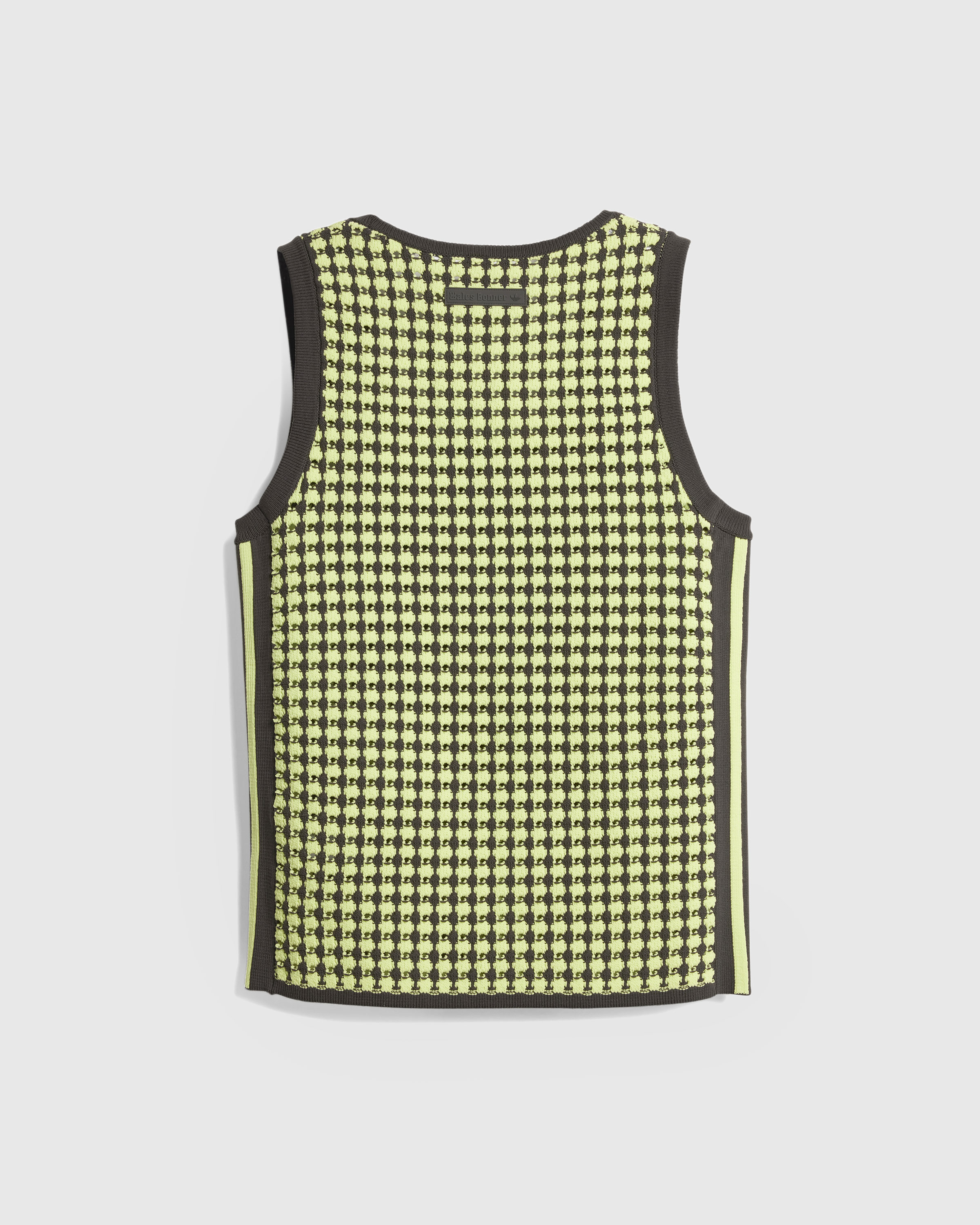 Adidas x Wales Bonner – Knit Vest Semi Frozen Yellow/Night Brown - Tank Tops - Yellow - Image 4