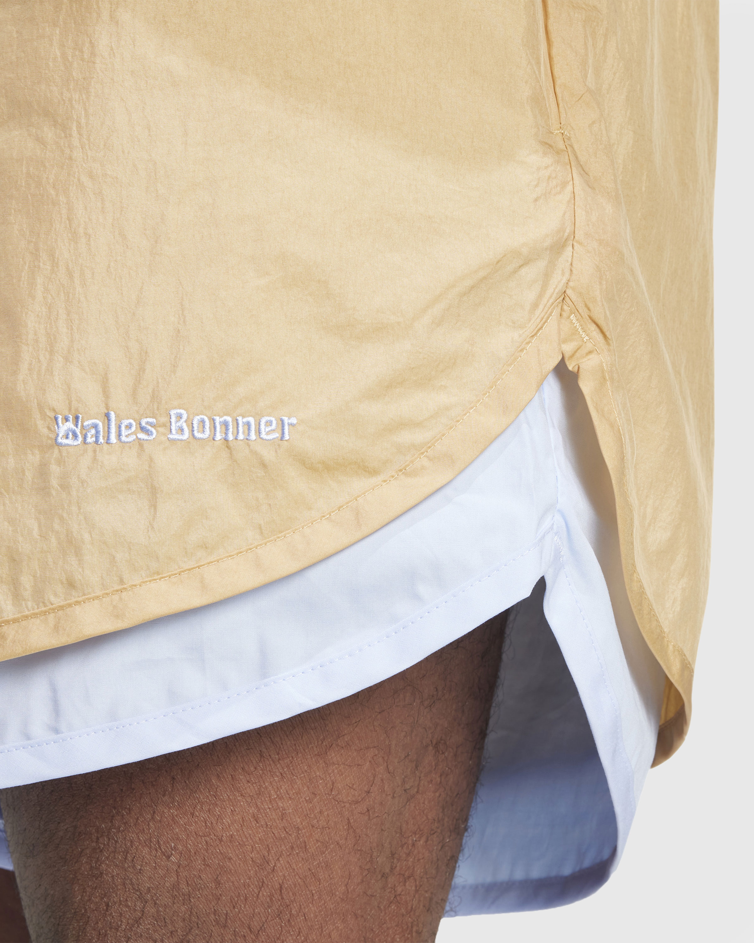 Adidas x Wales Bonner – Nylon Shorts Beige - Active Shorts - Beige - Image 5