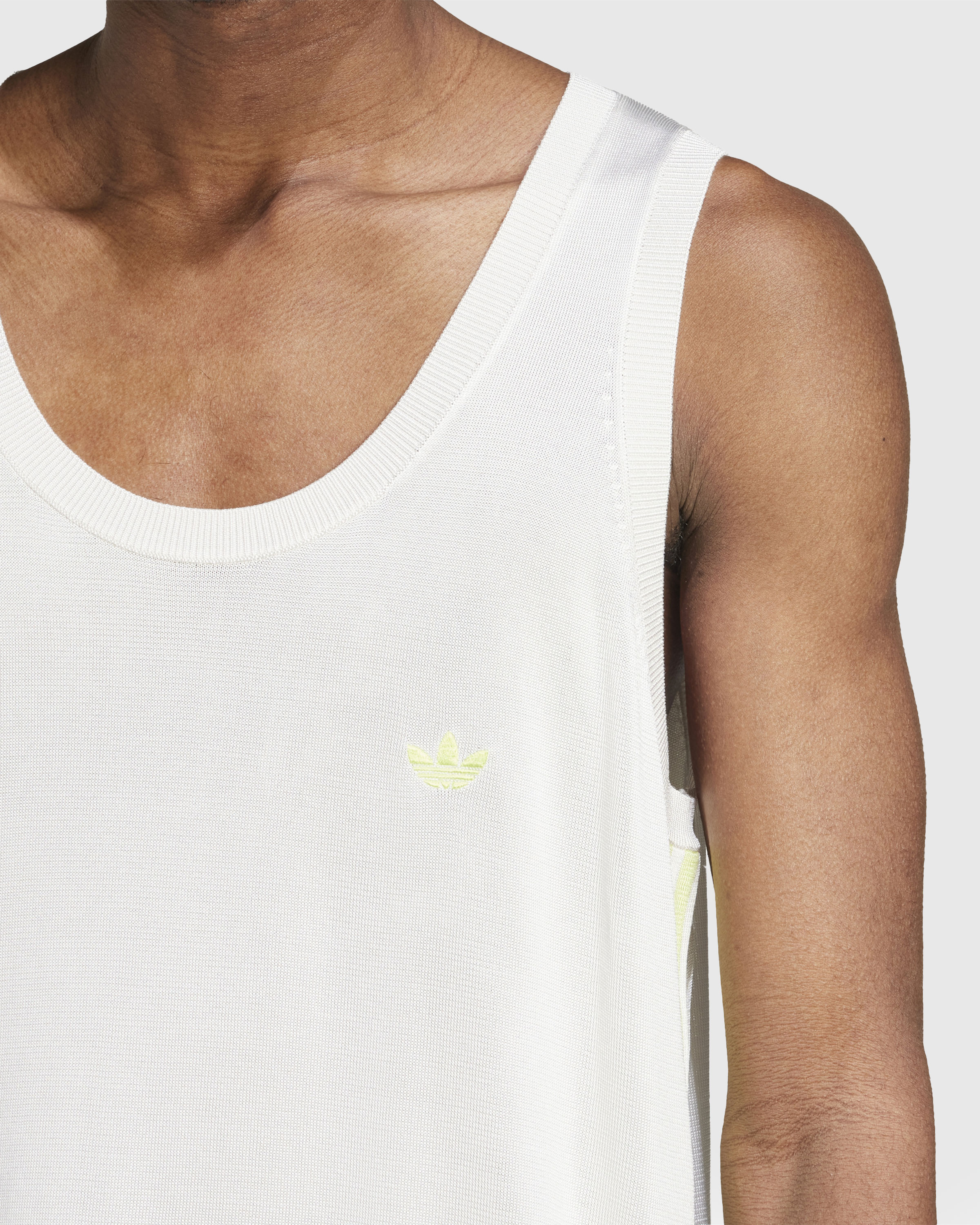 Adidas x Wales Bonner – Knit Vest Chalk White/Semi Frozen Yellow - Tank Tops - White - Image 5