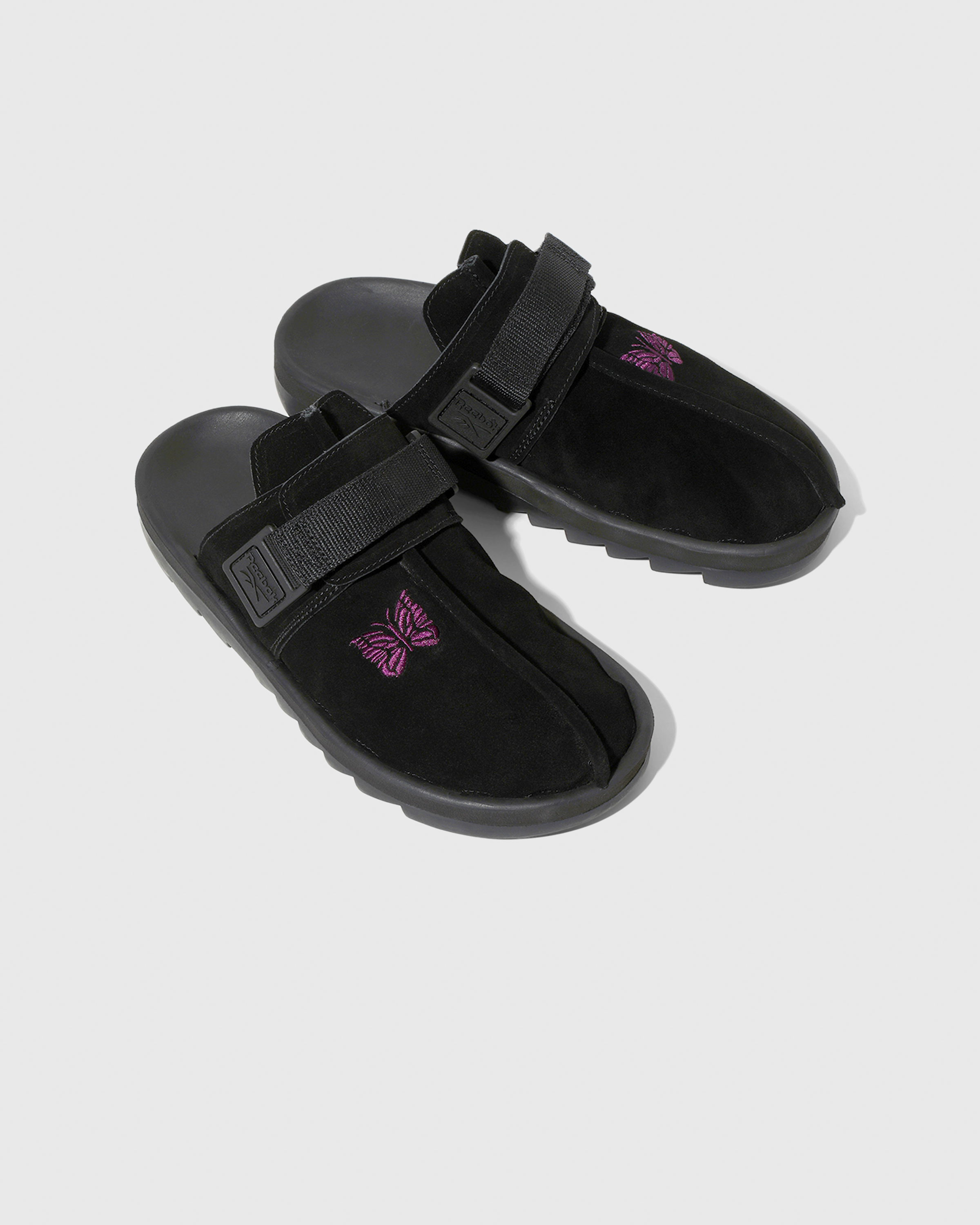 Needles x Reebok – Beatnik Slides Core Black/Extreme Purple/Core Black - Sneakers - Black - Image 2
