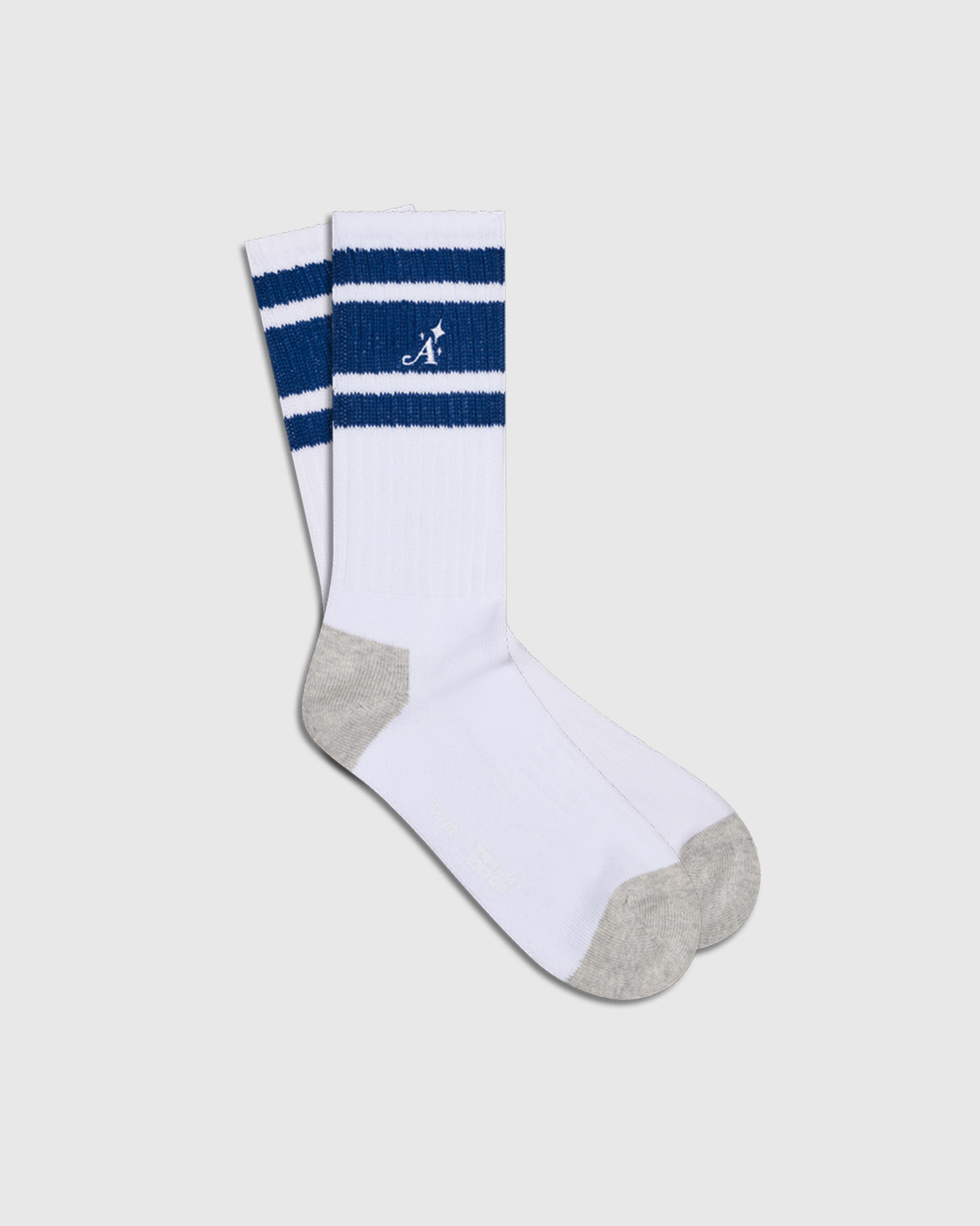 Happy Socks x Awake NY – Athletic Socks White/Blue - Ankle - White - Image 1