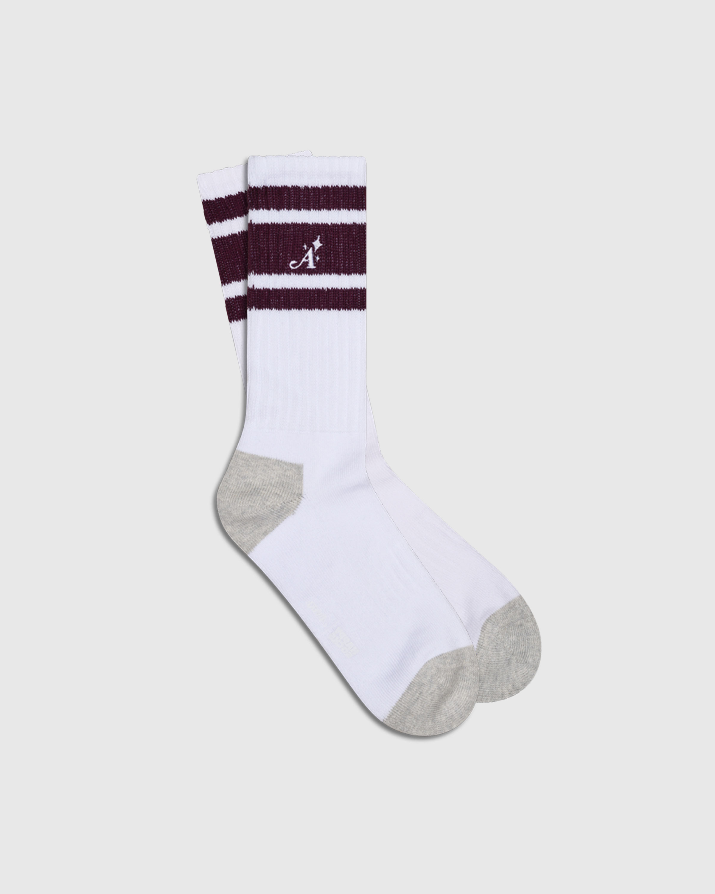Happy Socks x Awake NY – Athletic Socks White/Red - Ankle - White - Image 1
