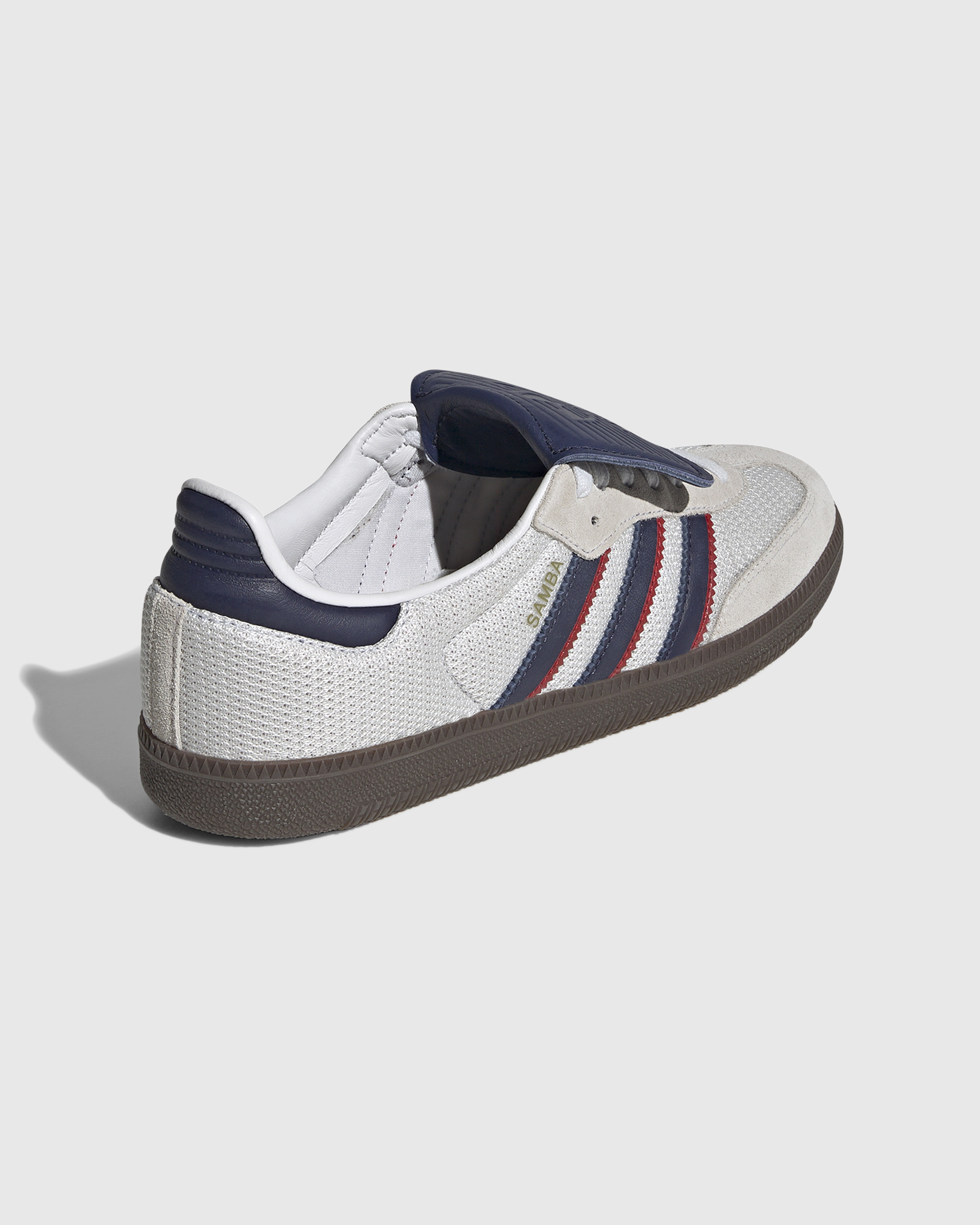 Adidas – Samba LT White/Blue/Gum - Low Top Sneakers - White - Image 4