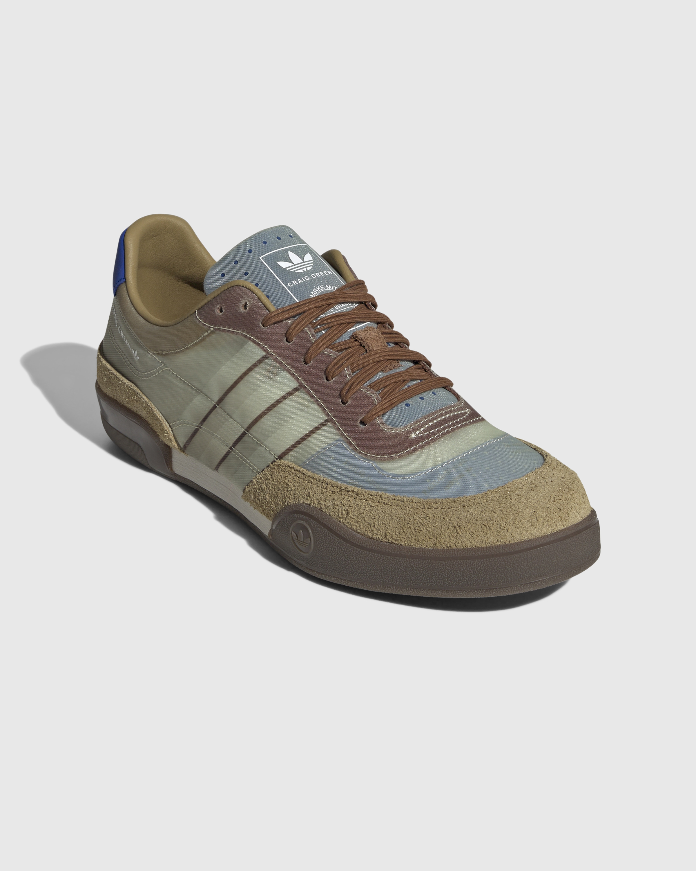 Adidas x Craig Green – Squash Polta Akh Dark Brown/Core Black/Blue - Low Top Sneakers - Brown - Image 3