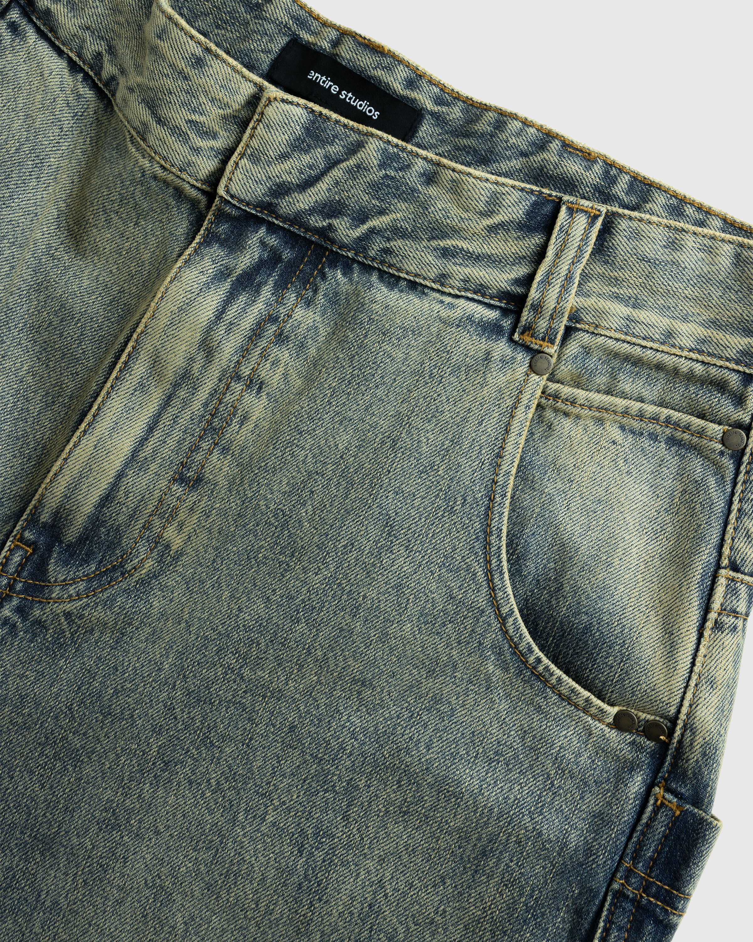 Entire Studios – D–Shorts Surface Wave - Denim Shorts - Blue - Image 6