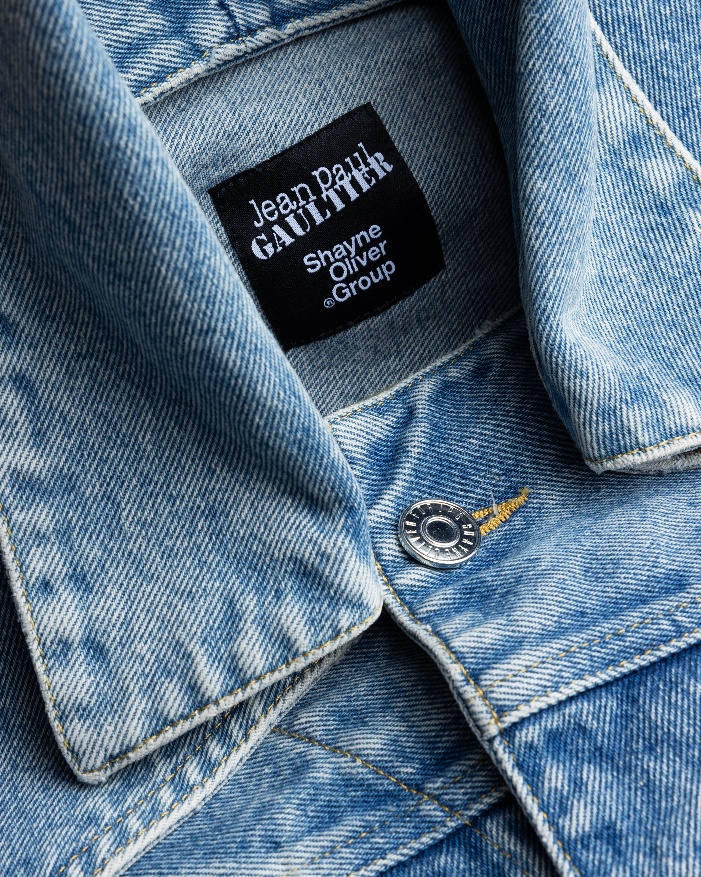 Jean Paul Gaultier x Shayne Oliver – Denim Jacket Light Blue - Denim Jackets - Blue - Image 5