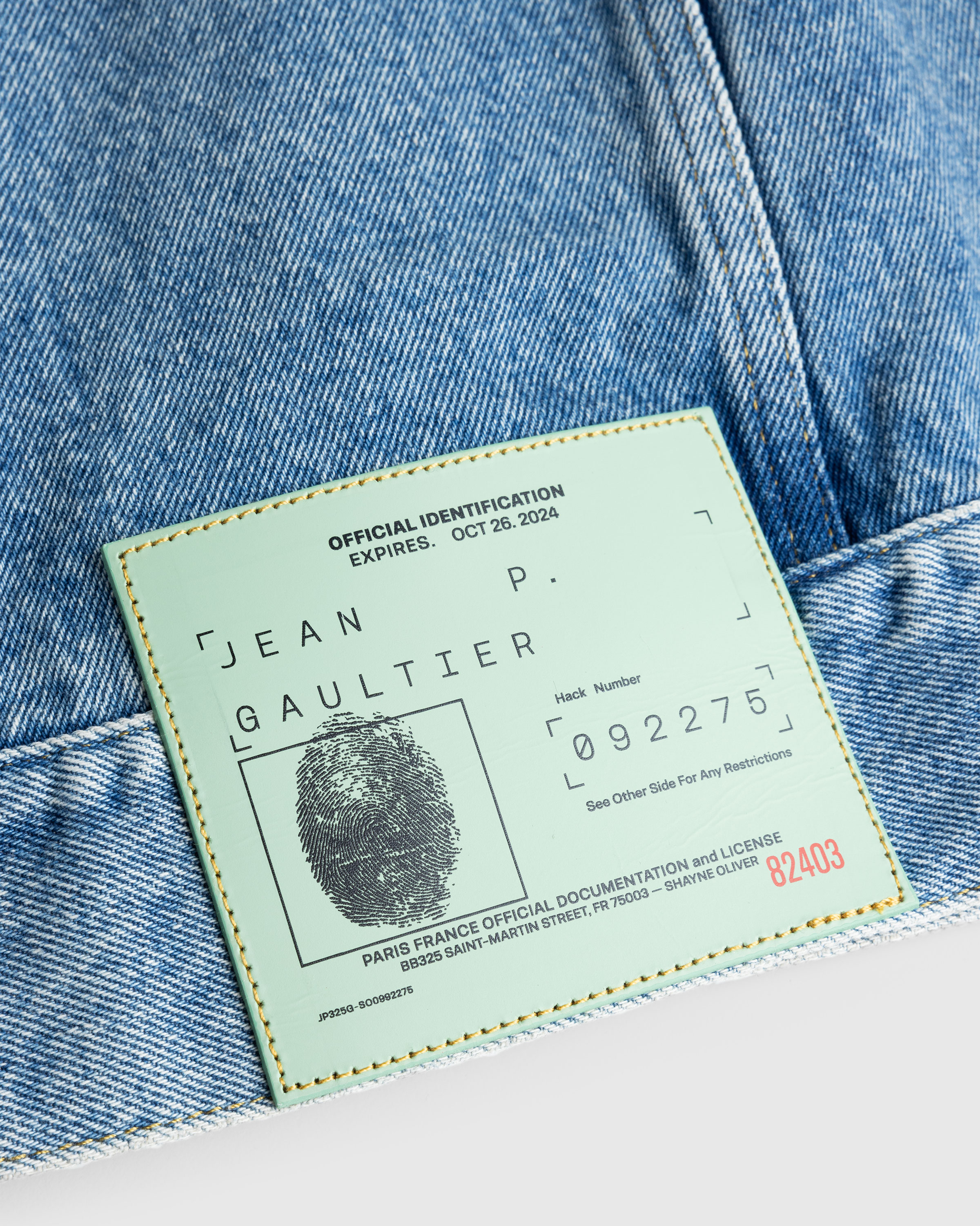 Jean Paul Gaultier x Shayne Oliver – Denim Jacket Light Blue - Denim Jackets - Blue - Image 6