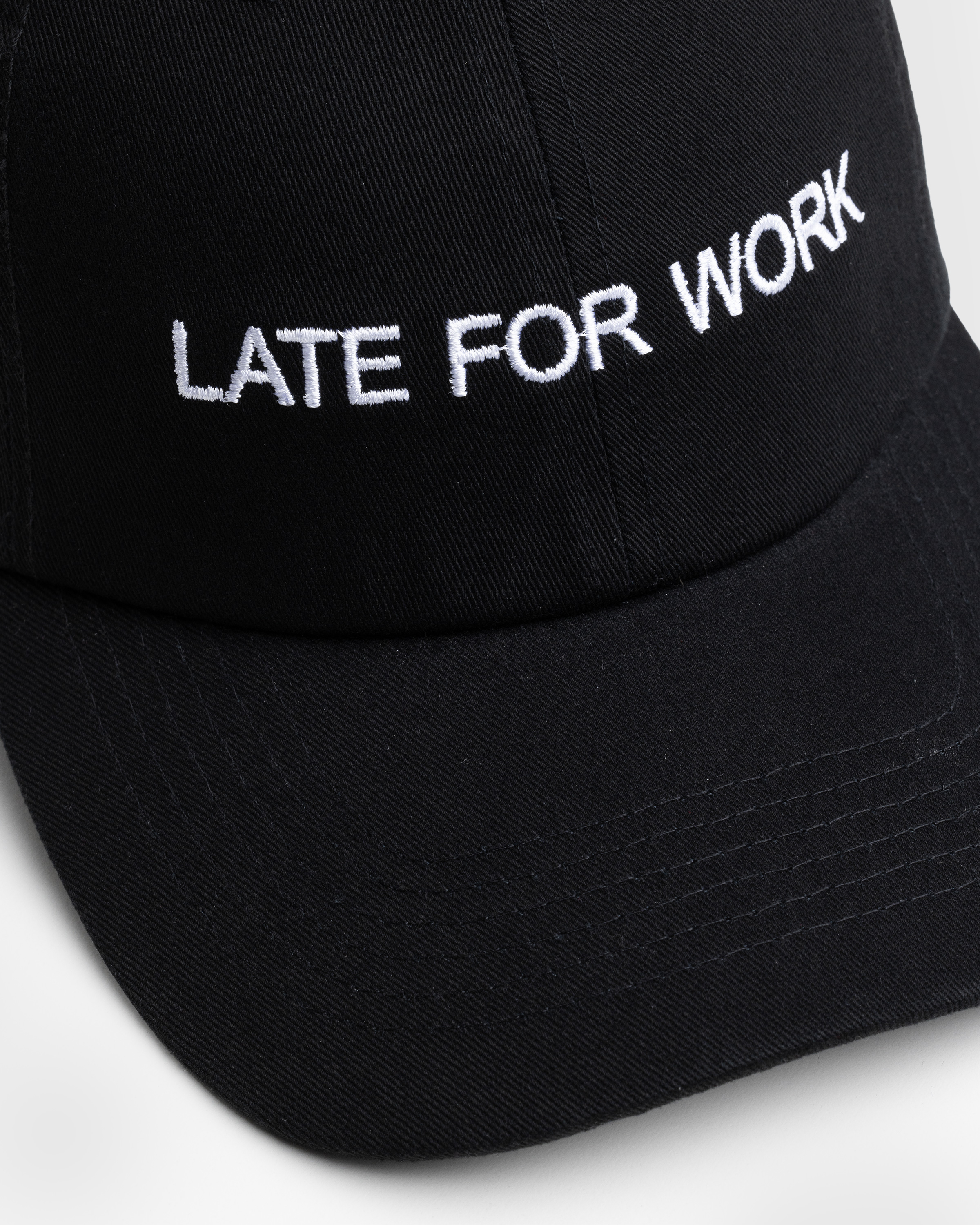 HO HO COCO – Late For Work Hat Black/White - Caps - Black - Image 6