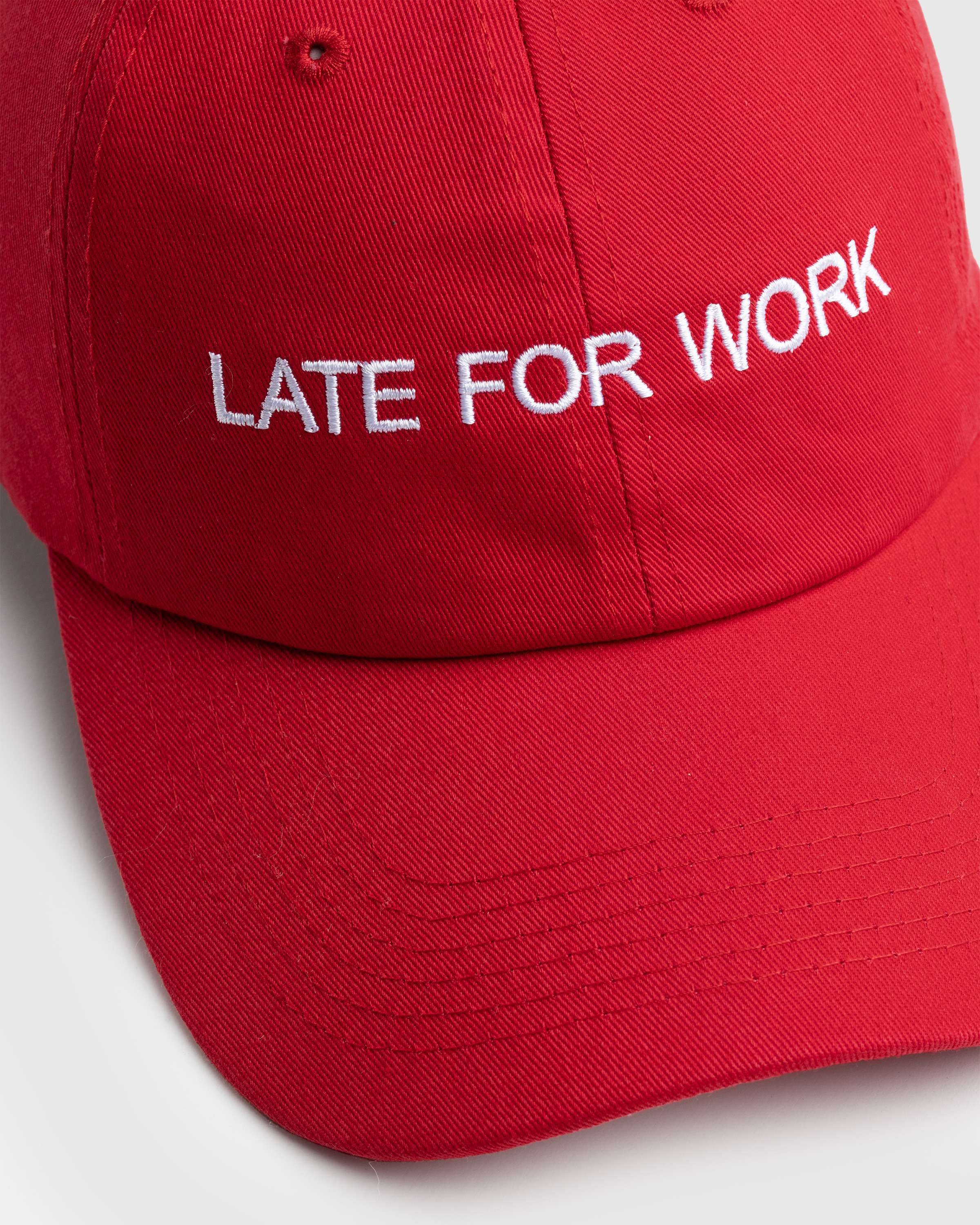 HO HO COCO – Late For Work Hat Red/White - Caps - Red - Image 5
