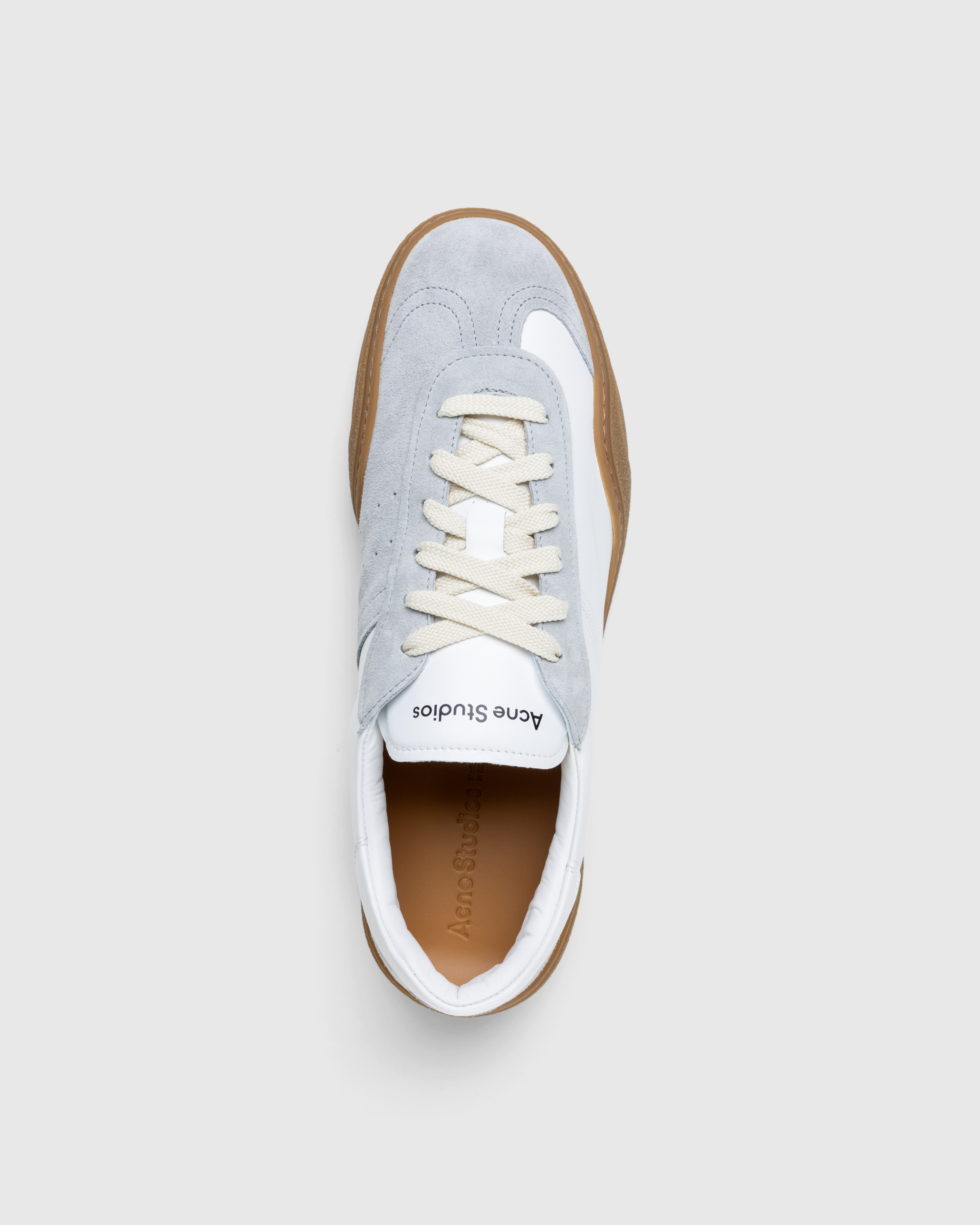 Acne Studios – Lace-Up Sneakers White/Brown - Low Top Sneakers - White - Image 5
