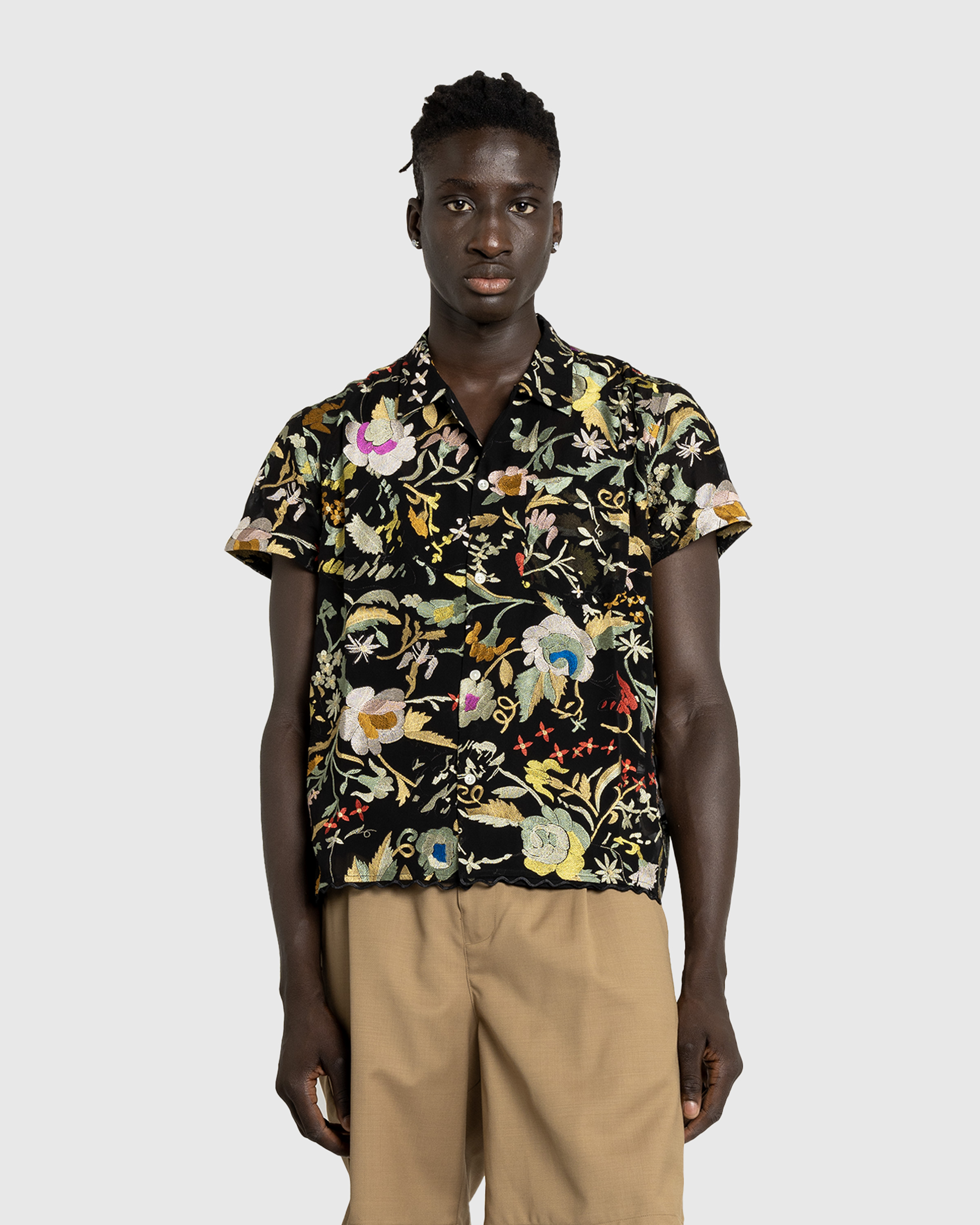 Bode – Heirloom Floral Short-Sleeve Shirt Multi - Shortsleeve Shirts - Orange - Image 2