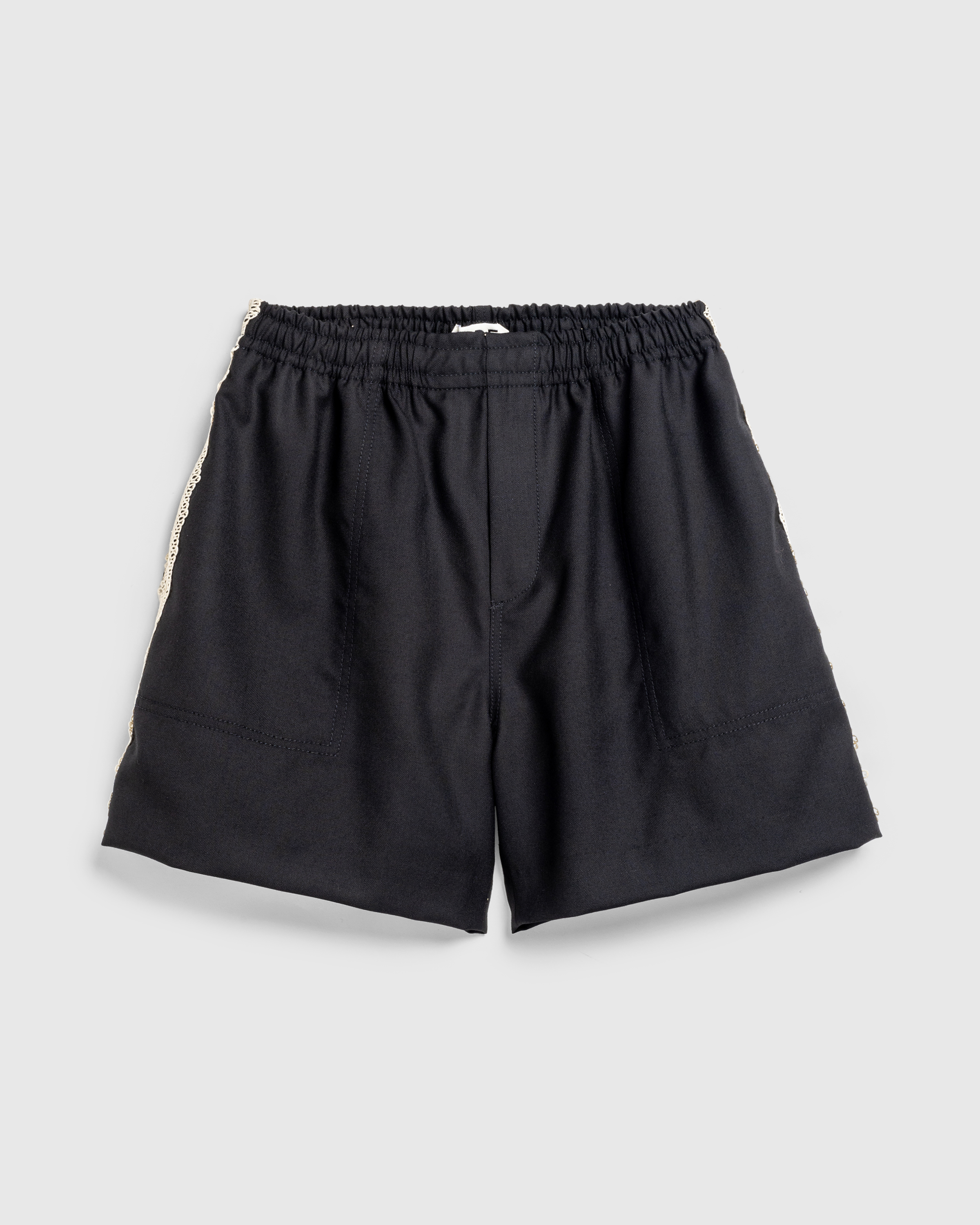 Bode – Lacework Shorts Black - Short Cuts - Black - Image 1