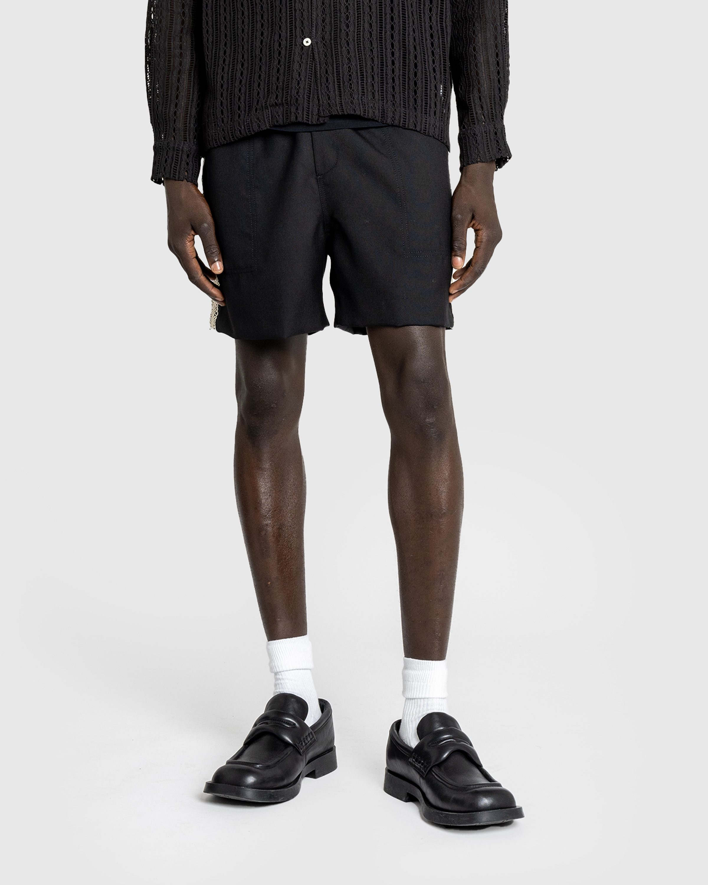 Bode – Lacework Shorts Black - Short Cuts - Black - Image 2