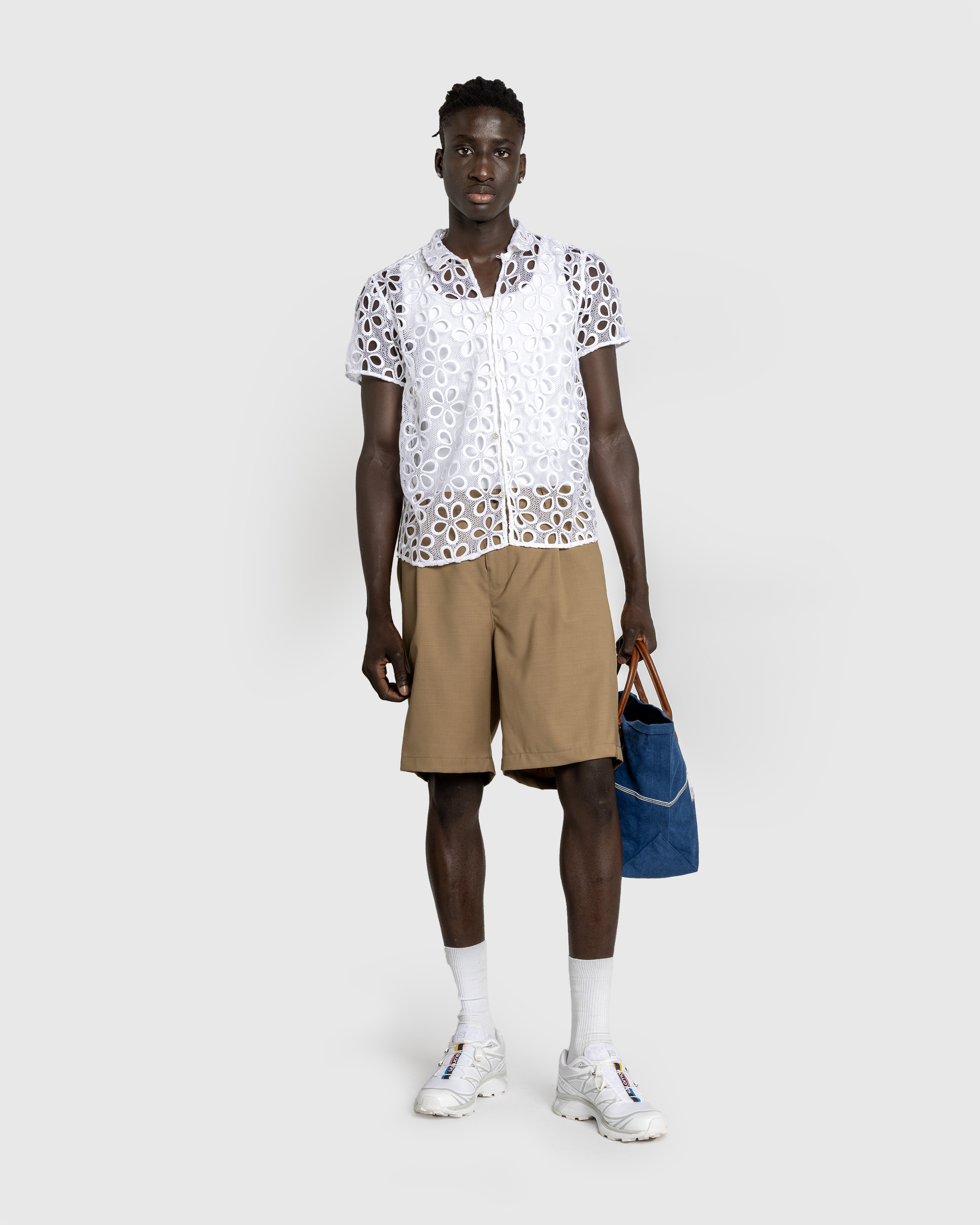 Bode – Primrose Lace Short-Sleeve Shirt Natural - Shortsleeve Shirts - Beige - Image 3