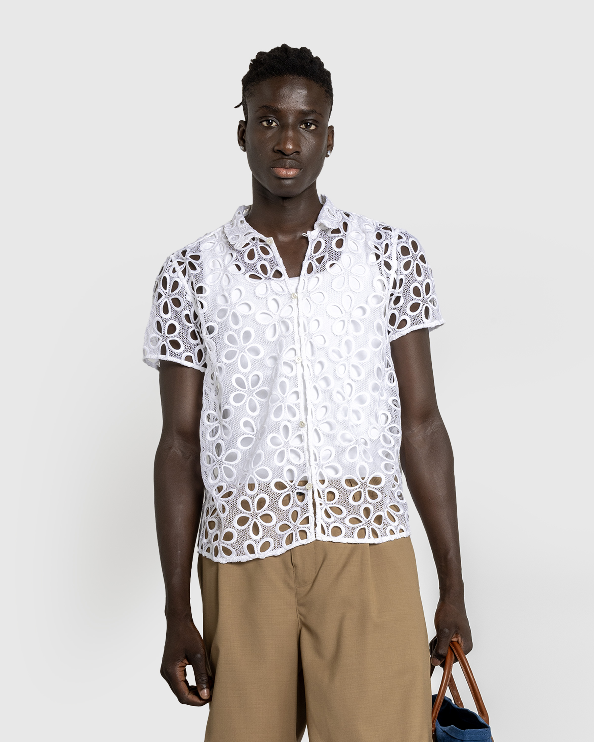 Bode – Primrose Lace Short-Sleeve Shirt Natural - Shortsleeve Shirts - Beige - Image 2